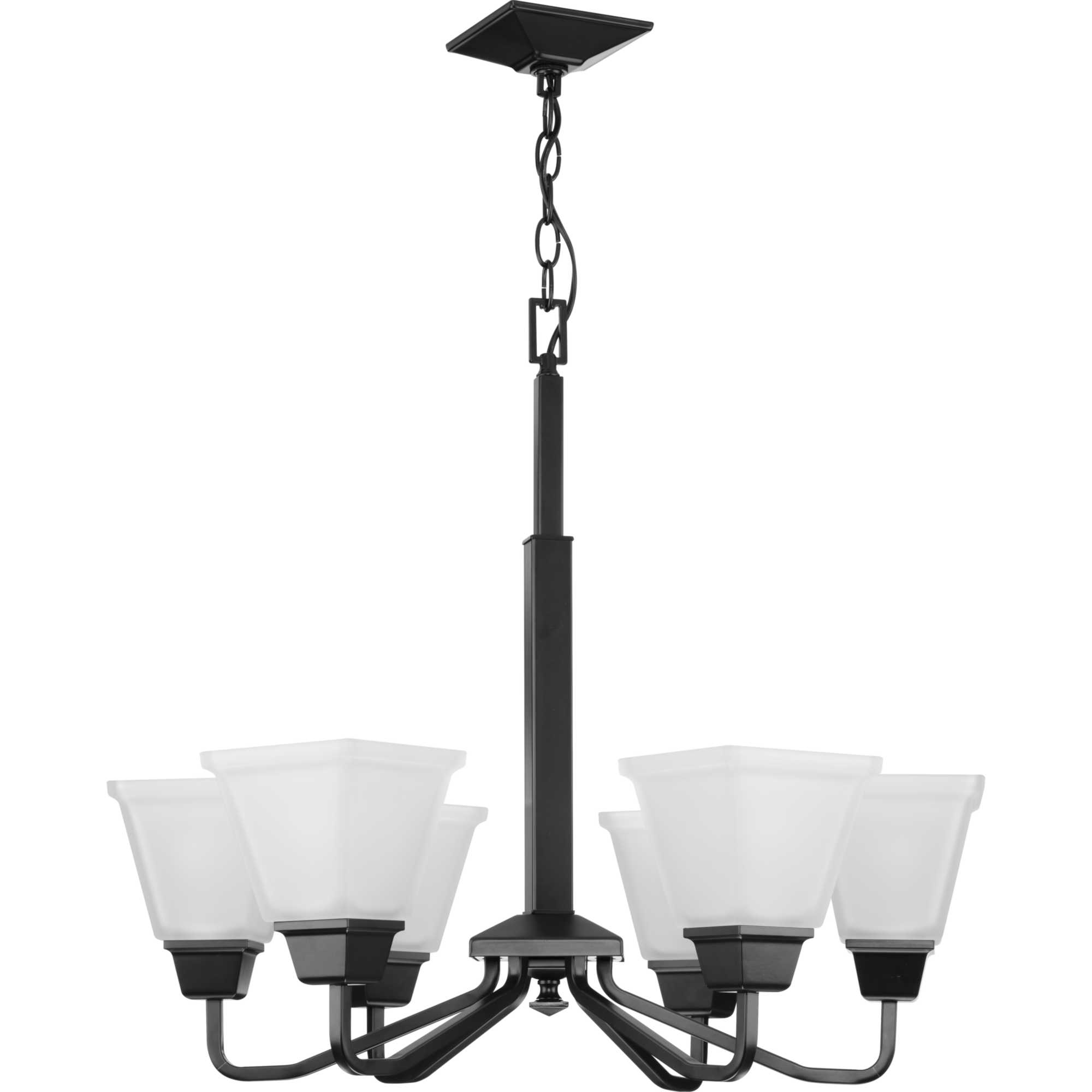 Progress Lighting P400119-31M Matte Black Clifton Heights 6 Light