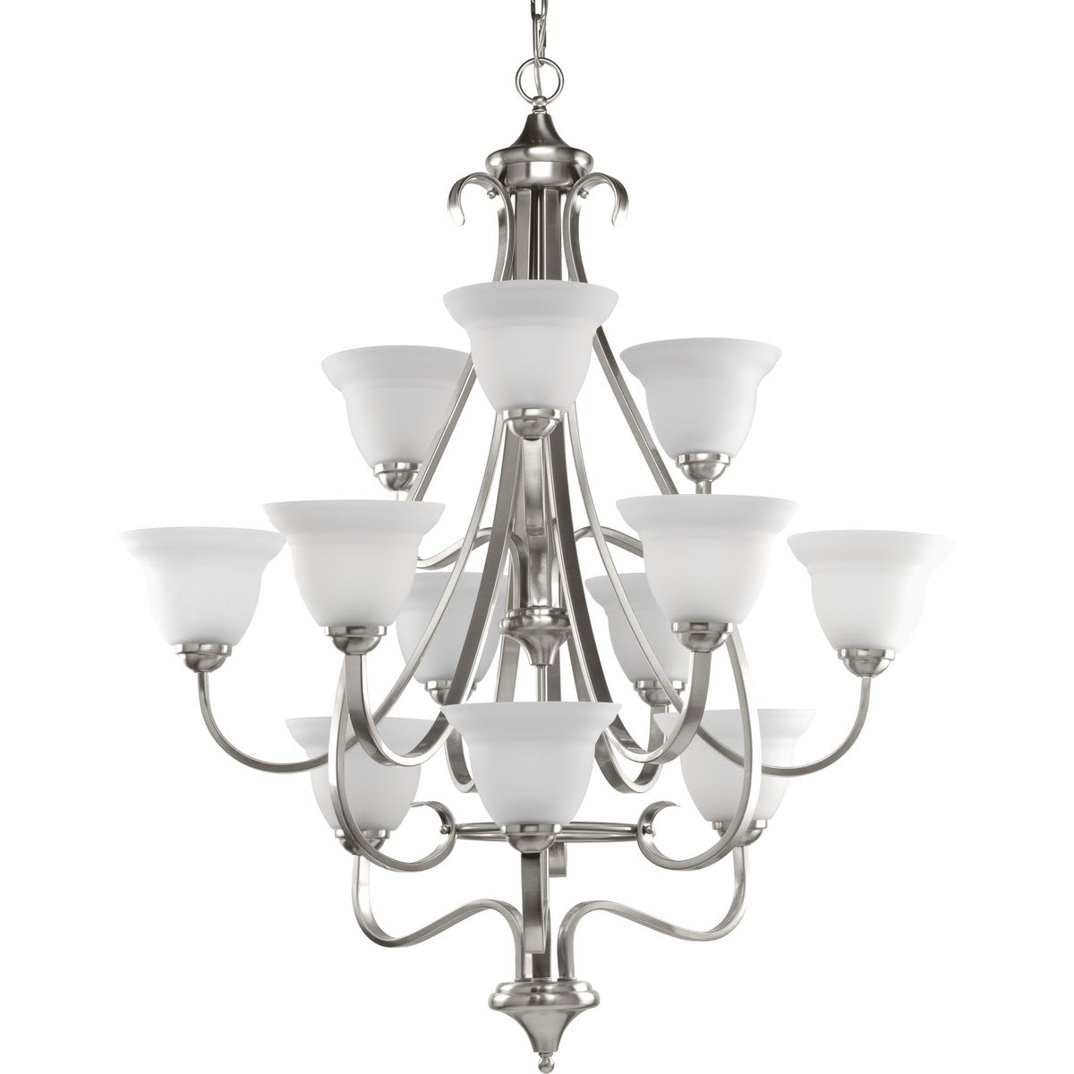 Progress Lighting P4419 09 Brushed Nickel Torino 12 Light 34 Wide P4419 09 Brushed Nickel Torino 12 Light