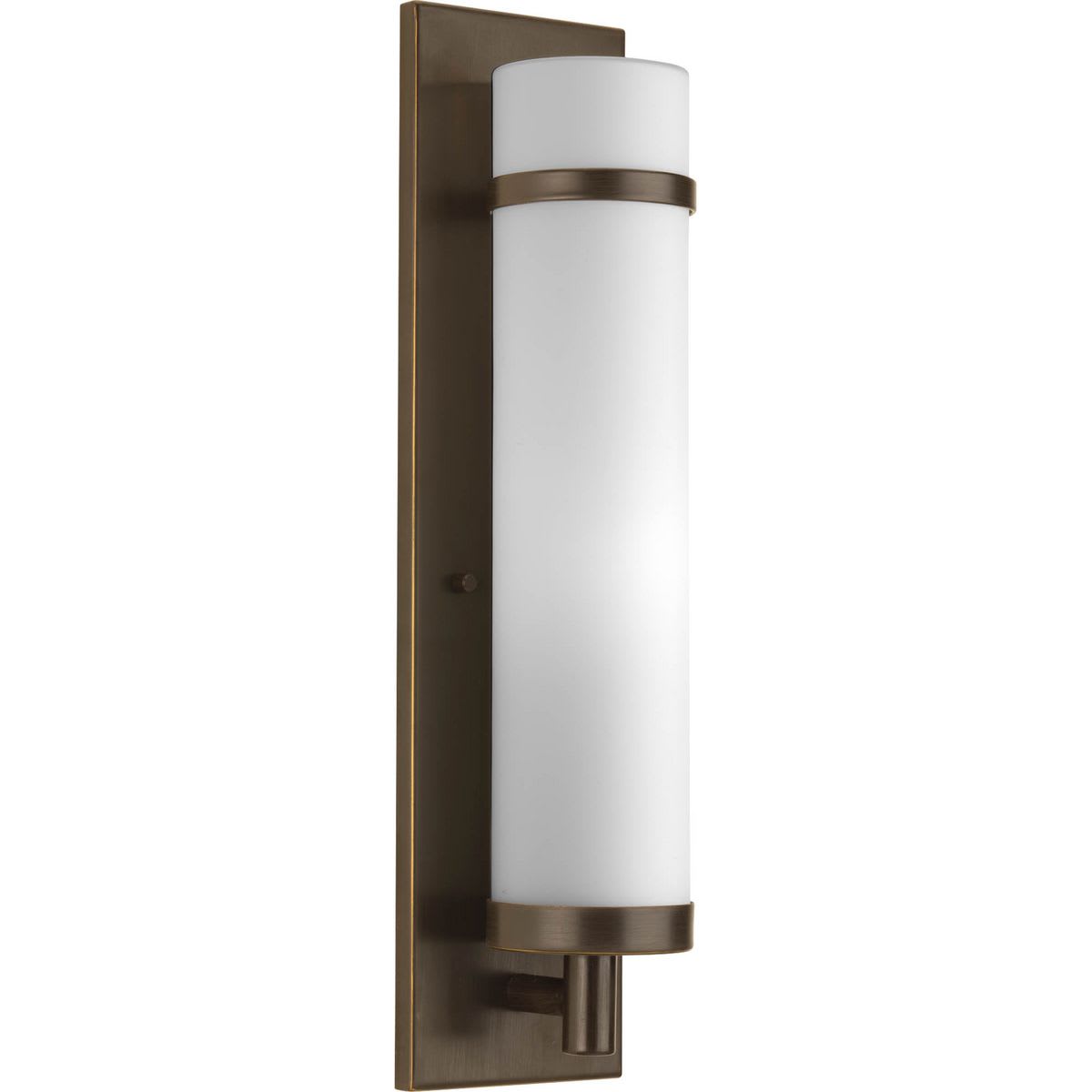 Progress Lighting P7068-20 Antique Bronze Wall Sconce with Opal Etched Glass 