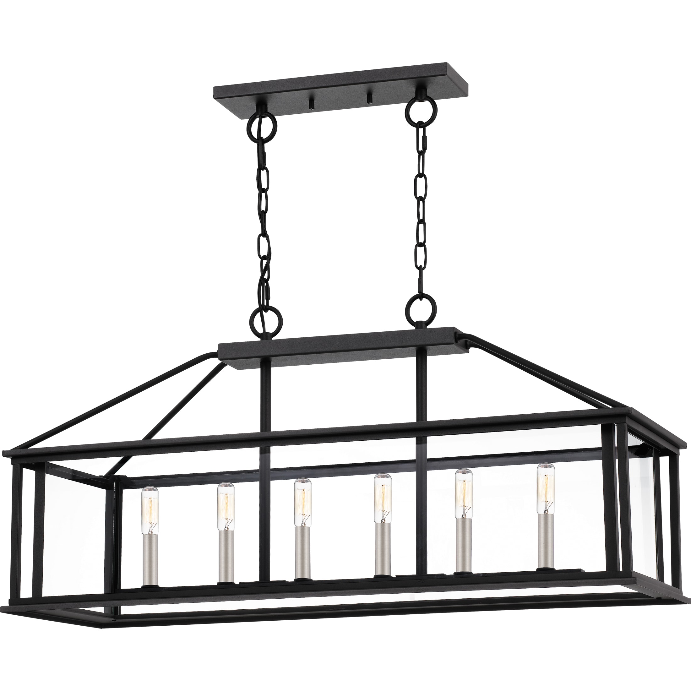 Quoizel CDL636EK Earth Black Citadel 6 Light 36