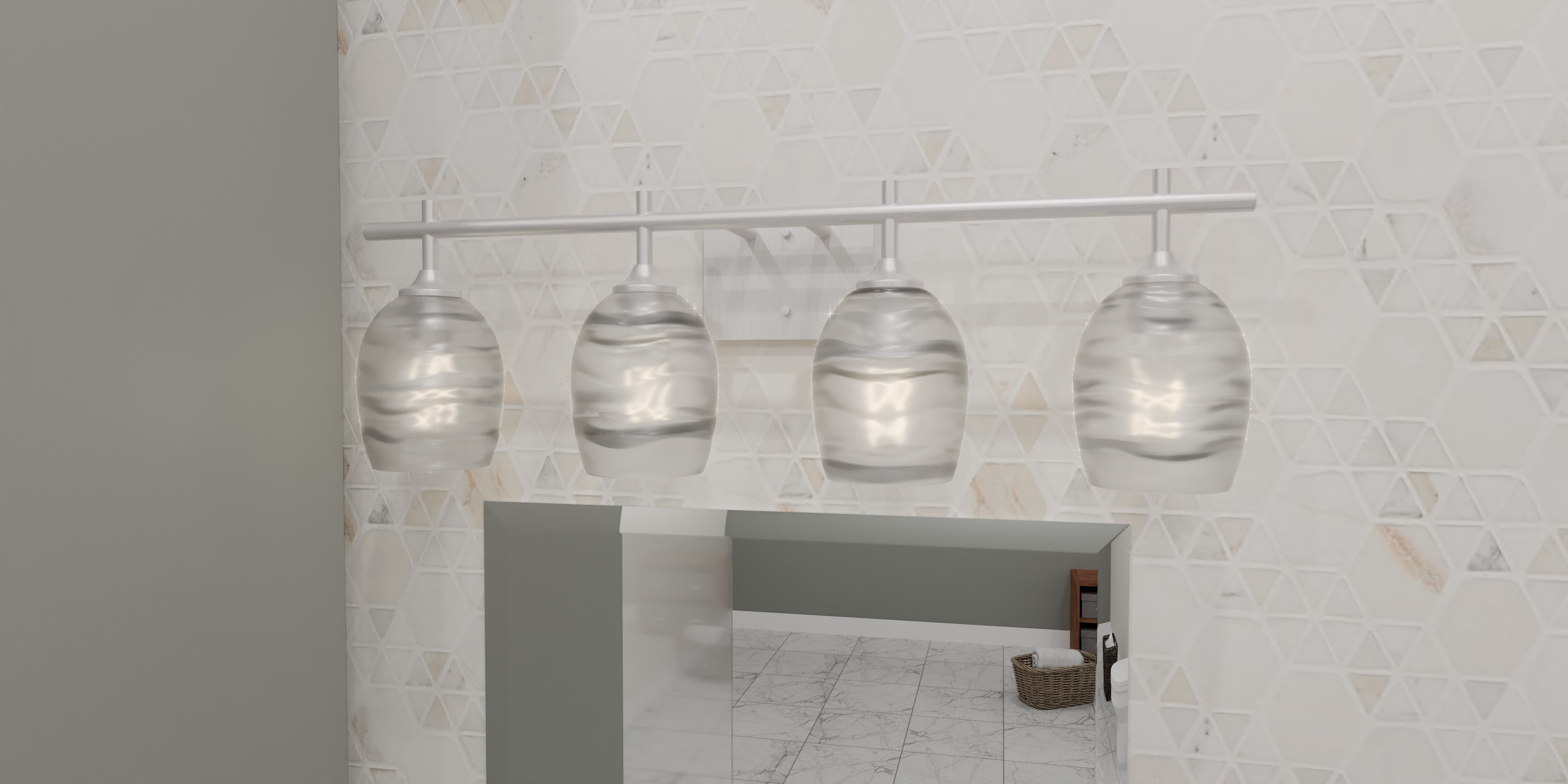 Quoizel LCY8629BN Brushed Nickel Lucy 4 Light 29