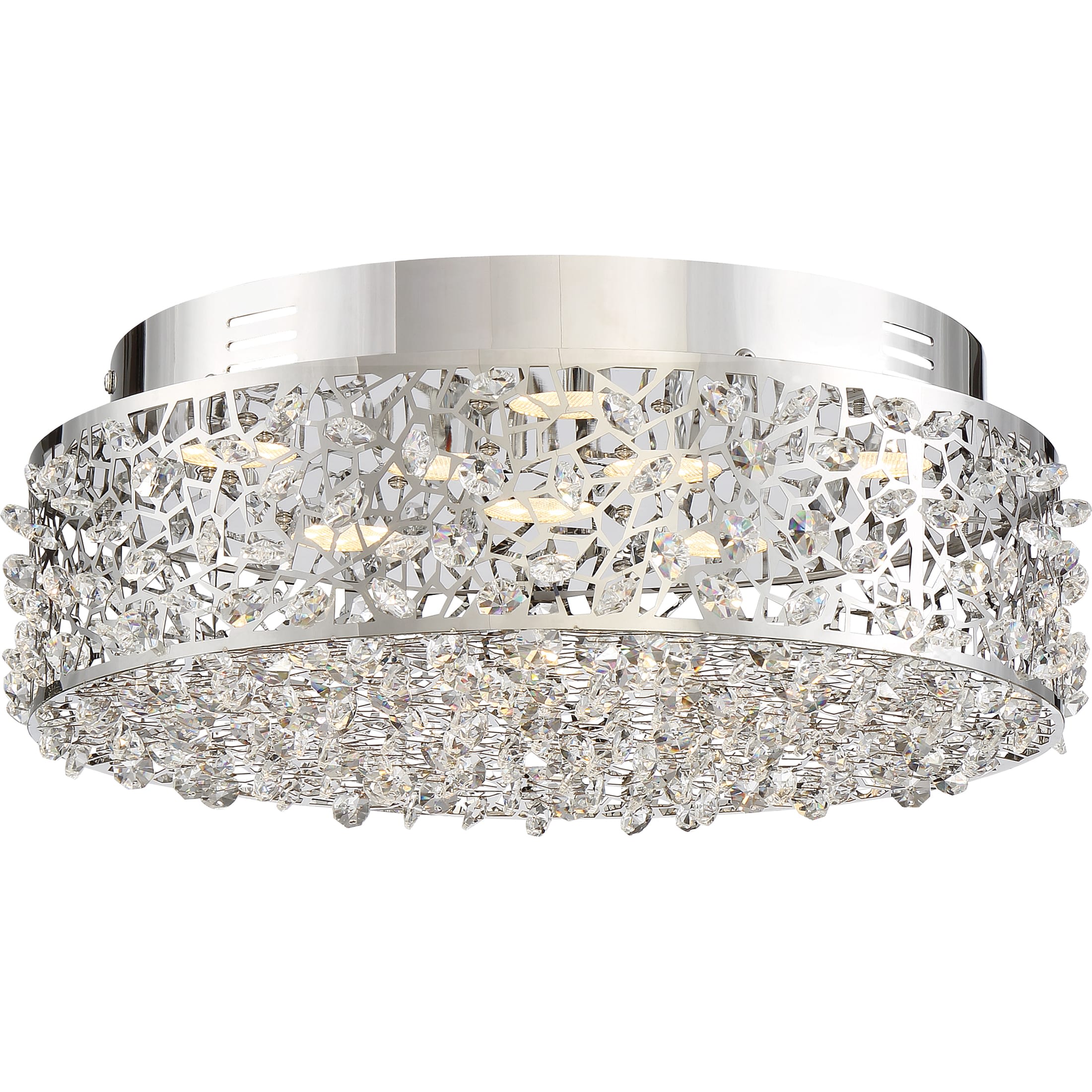 Quoizel Pcst1614c Polished Chrome Starlet Led 14 Wide Flush Mount