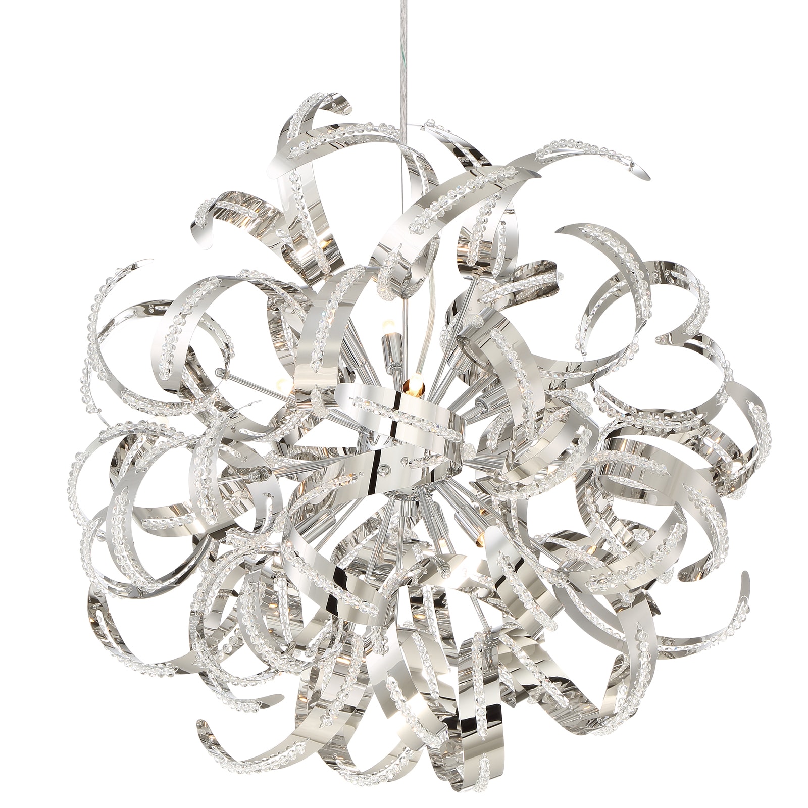 Quoizel Rbn2823crc Crystal Chrome Ribbons 12 Light 23 Wide Modern