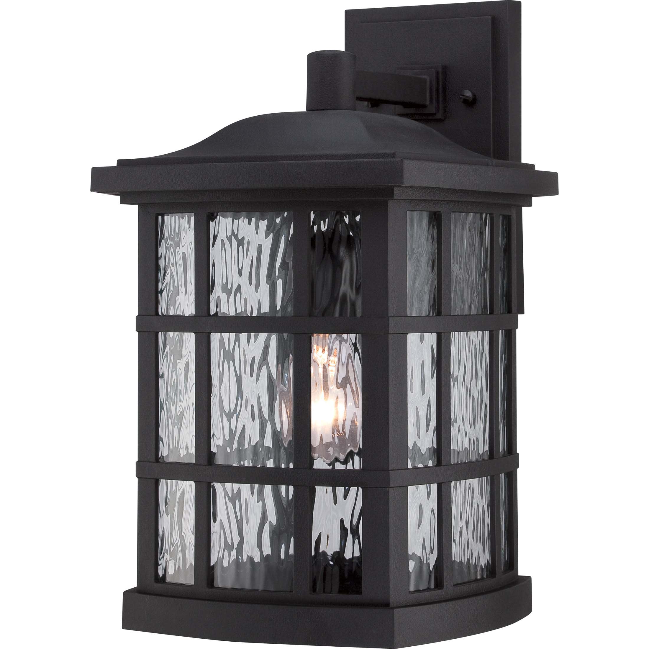 Quoizel SNN8409K Stonington 1-Light Outdoor Lantern Mystic Black 