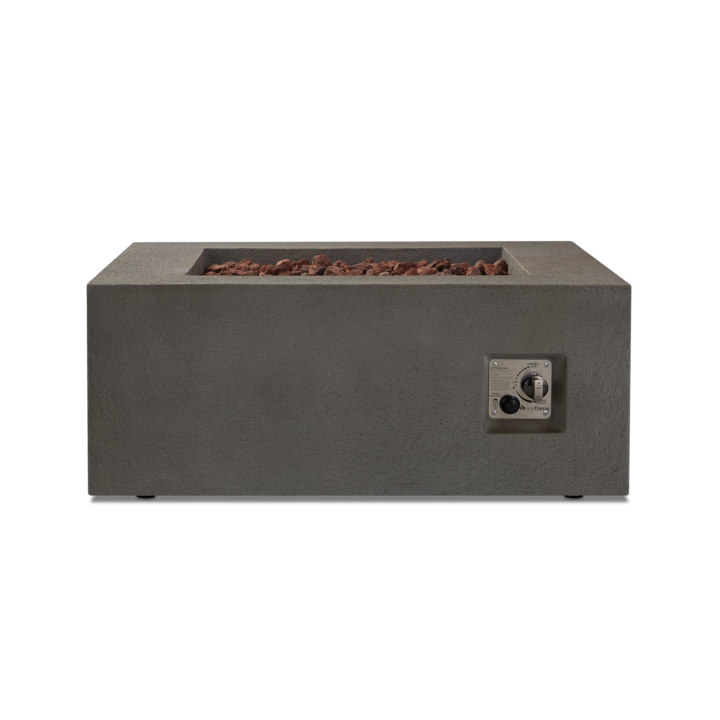 Real Flame 9720lp Glg Glacier Gray, Halsted Fire Pit