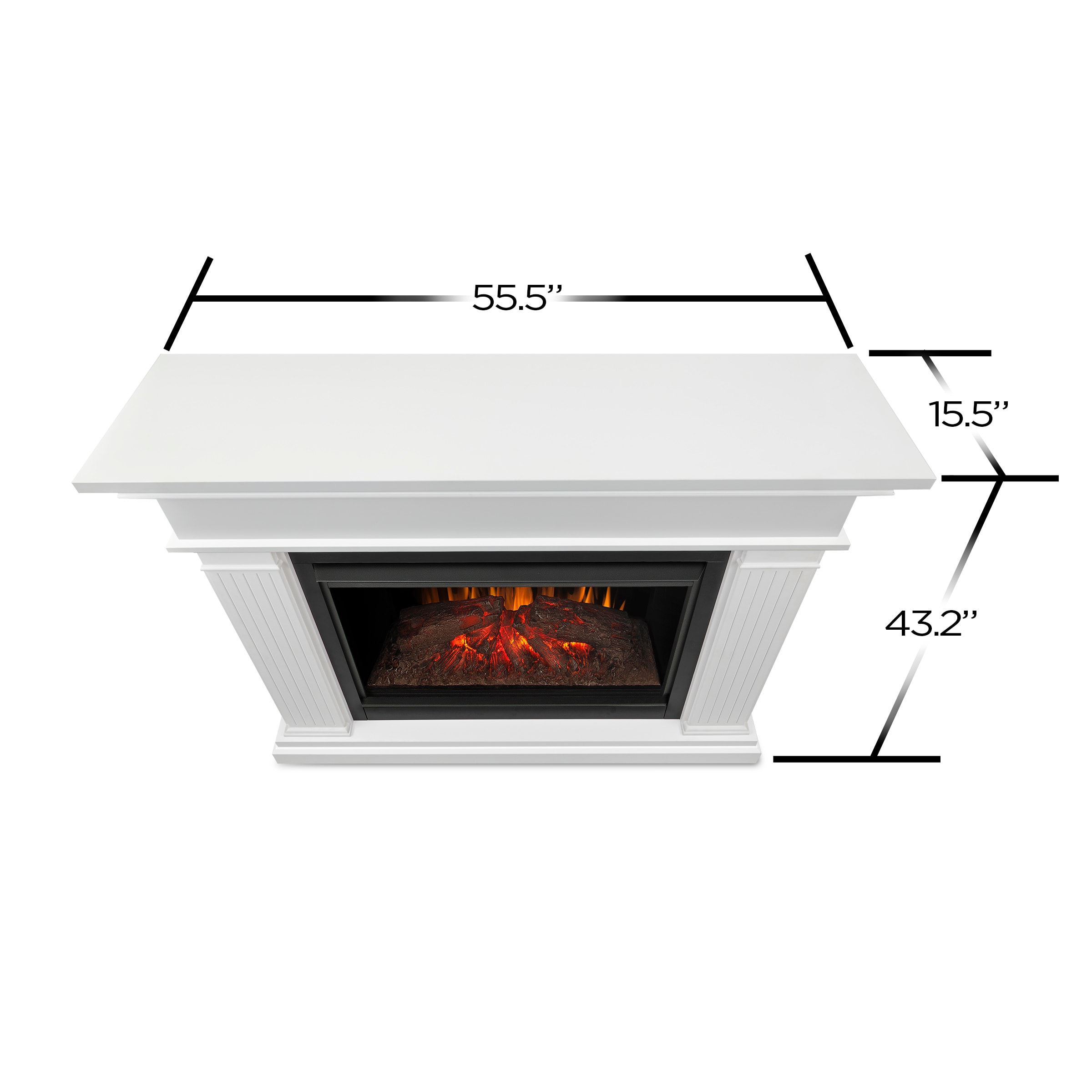 Real Flame Kennedy Grand Fireplace Mantel 8070e W