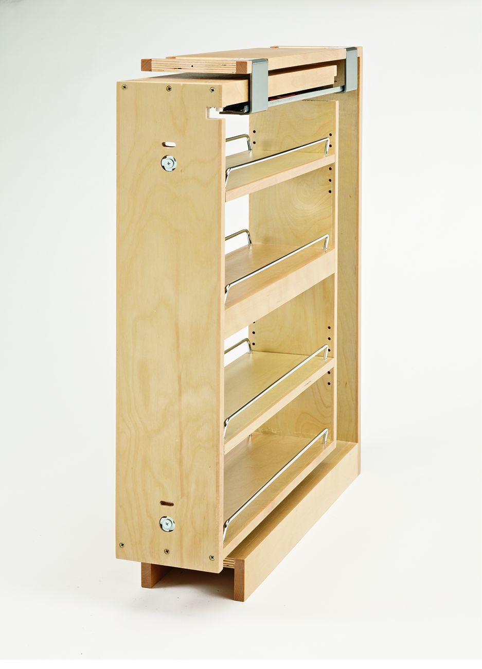 Rev A Shelf 432 Bfsc 6c Natural Wood 6 Inch Filler Organizer With Rev A Shelf 432 Bfsc 6c Natural Wood 6 Inch Filler Organizer With Full Extension Blum Soft Close Slides Pulirect