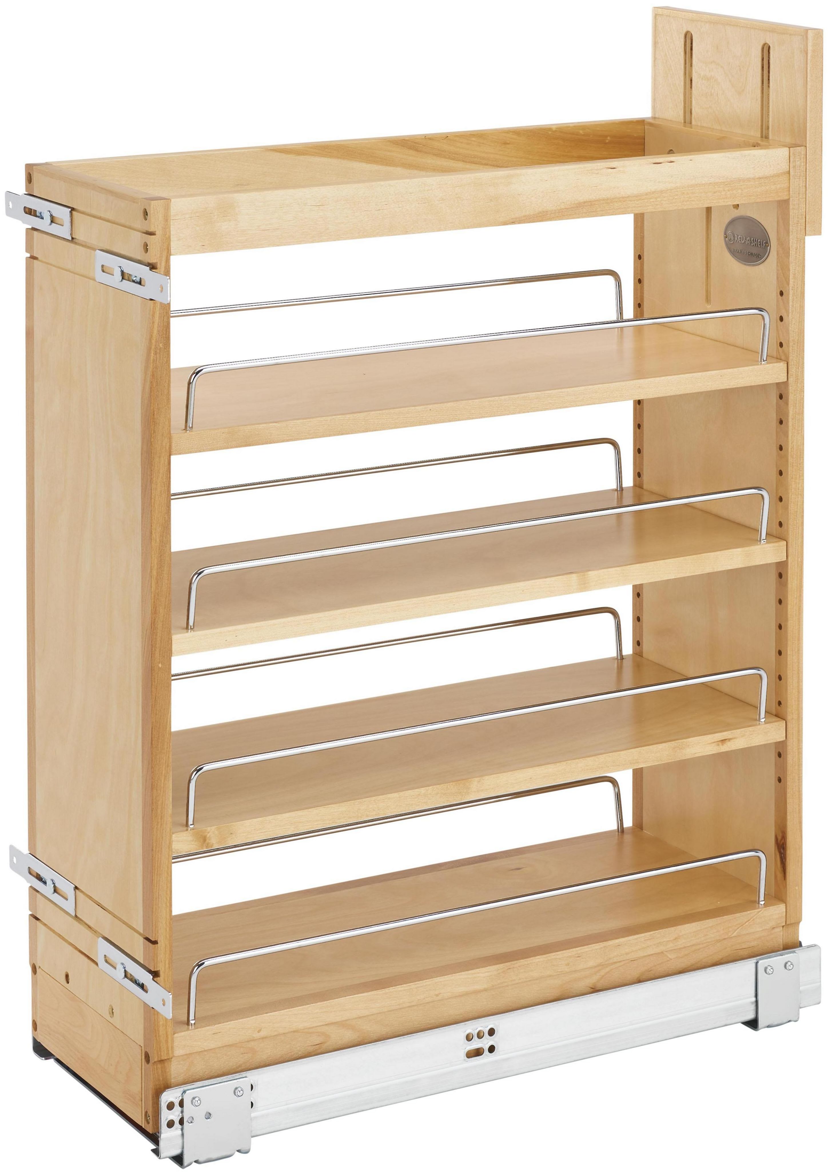 Rev-A-Shelf 6-1/2 Inch Width Wood Pull-Out Organizer with