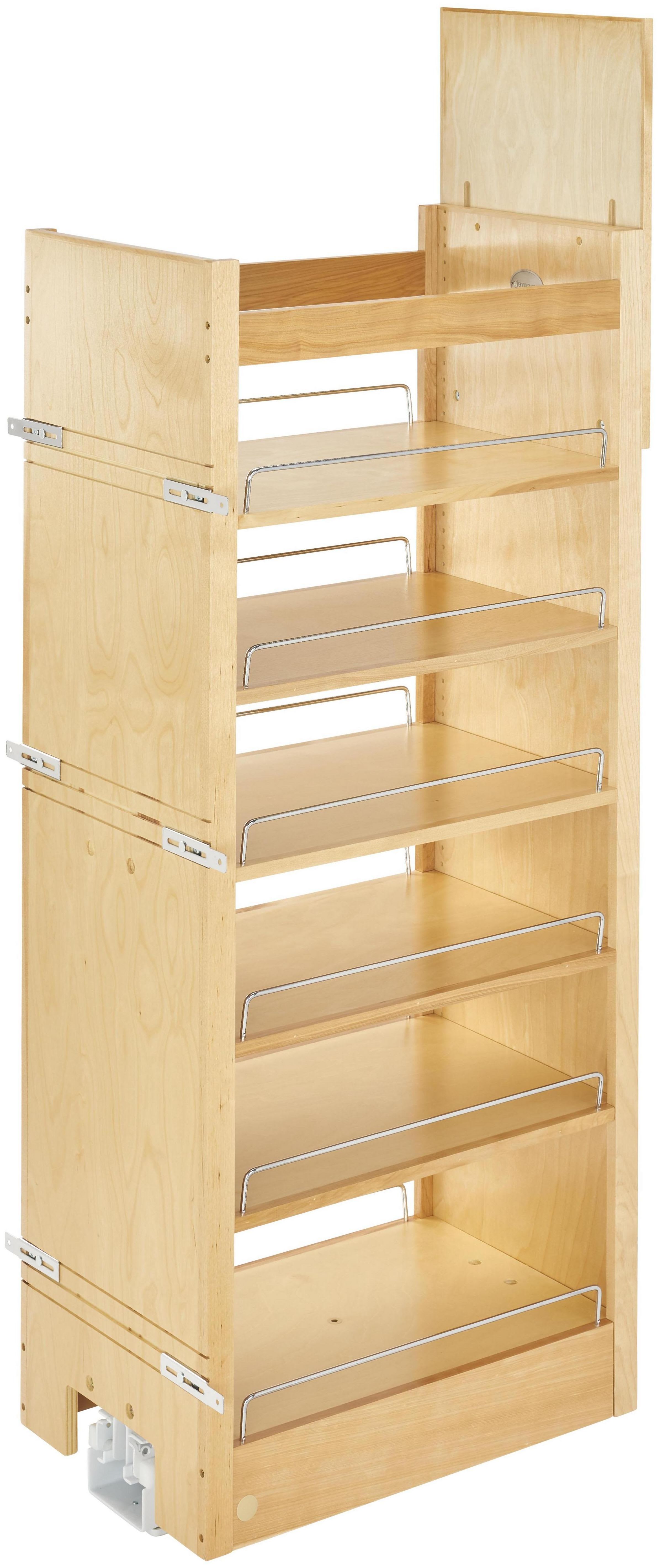 Tall Cabinet Filler Organizers - Each Unit Features Adjustable Shelves with  Chrome Rails - by Rev-A-Shelf