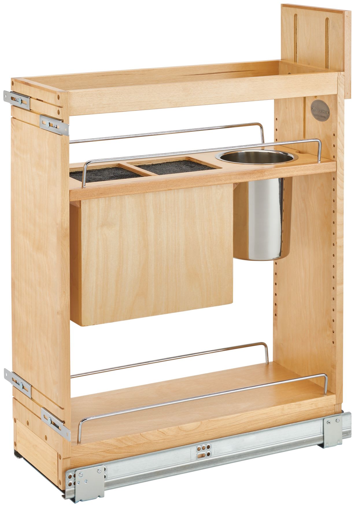 Rev-A-Shelf 448KB Series Pull-Out Knife and Utensil Base Cabinet Organizer  with Blumotion Soft Close