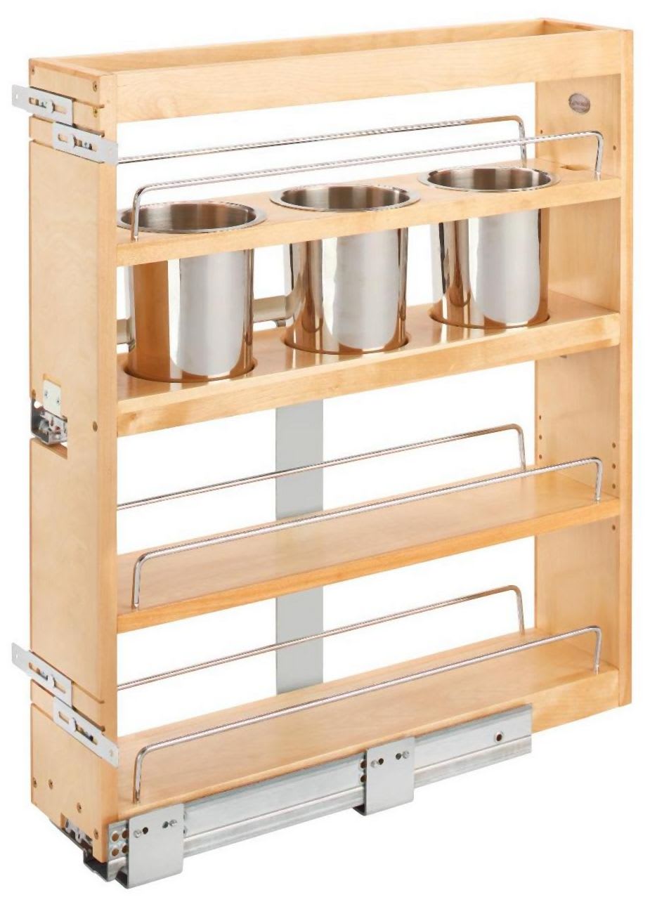 Rev-A-Shelf 449UT-BCSC-8C Wood Base Cabinet Utility Pull Out Organizer