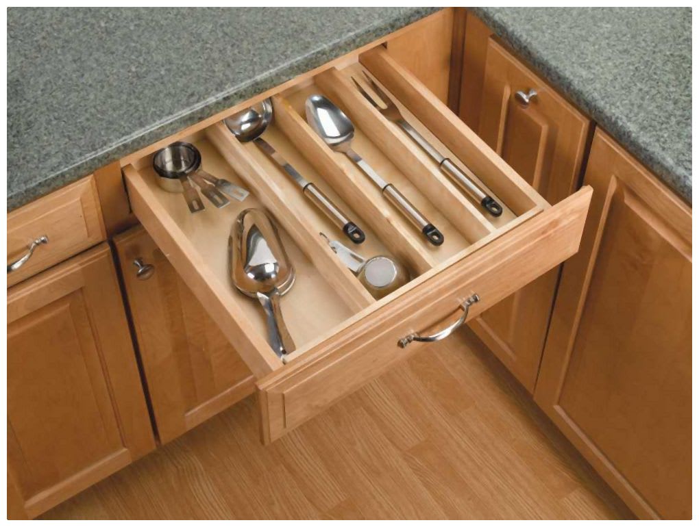 Rev-A-Shelf 4WKB-1 / Knife Block Drawer Insert-Wood