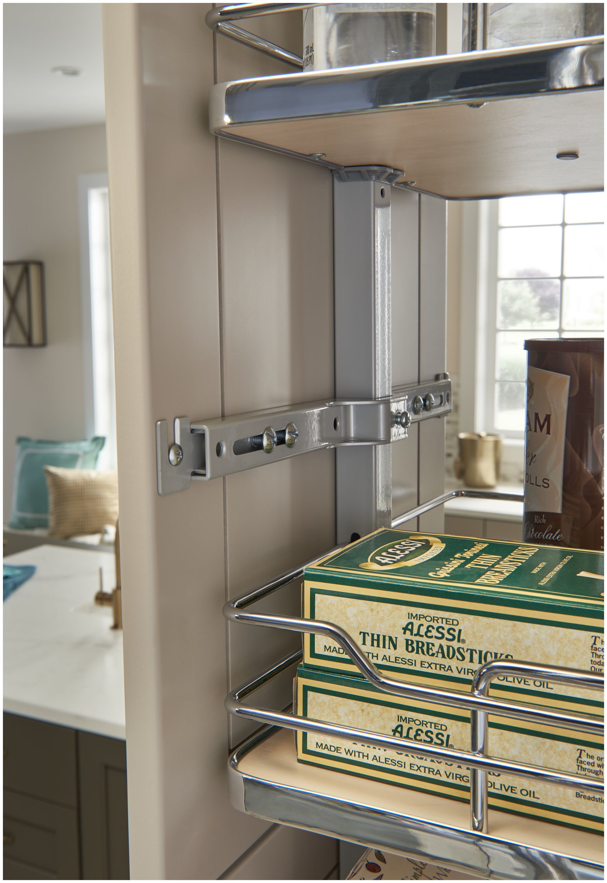 Rev-A-Shelf Clearance Sale, 30-3/4W x 49-1/4 to 52-1/4 Inch Adjustable  Height Chef's Roll-Out Pantry with (2) Door Storage, Chrome, Min. Cabinet  Opening: 34W x 20D x 49-1/4H 5722-36CR