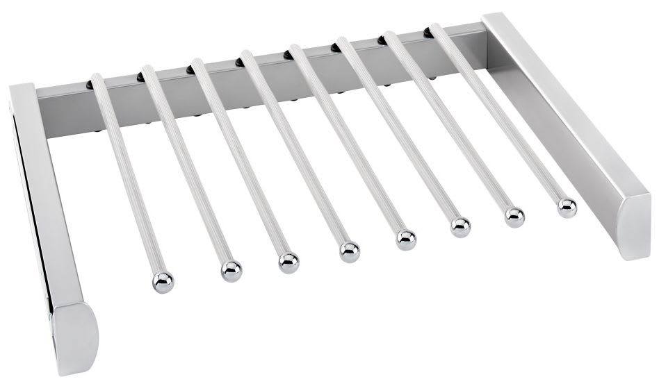 Rev-A-Shelf PSCSL-1814SC-SN-1 Satin Nickel Sidelines 18 Inch Pull Out Pants  Rack with Soft Close - PullsDirect.com