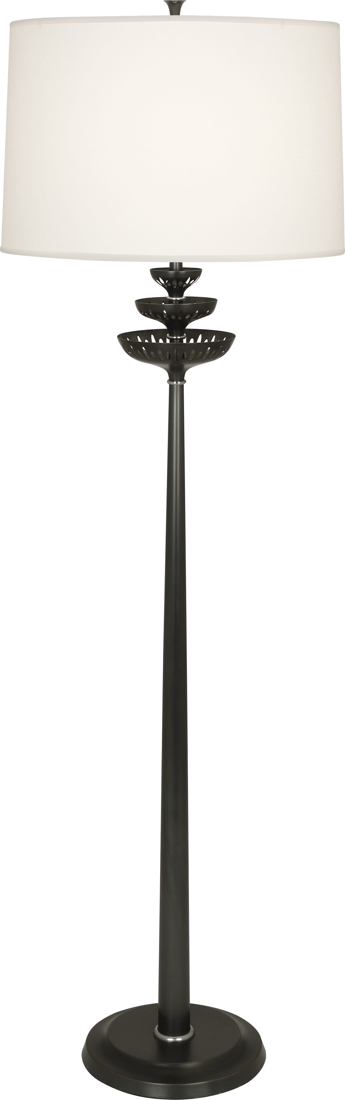 Robert Abbey S2087 Deep Patina Bronze Antique Silver Treble 63 Novelty Floor Lamp Lightingshowplace Com