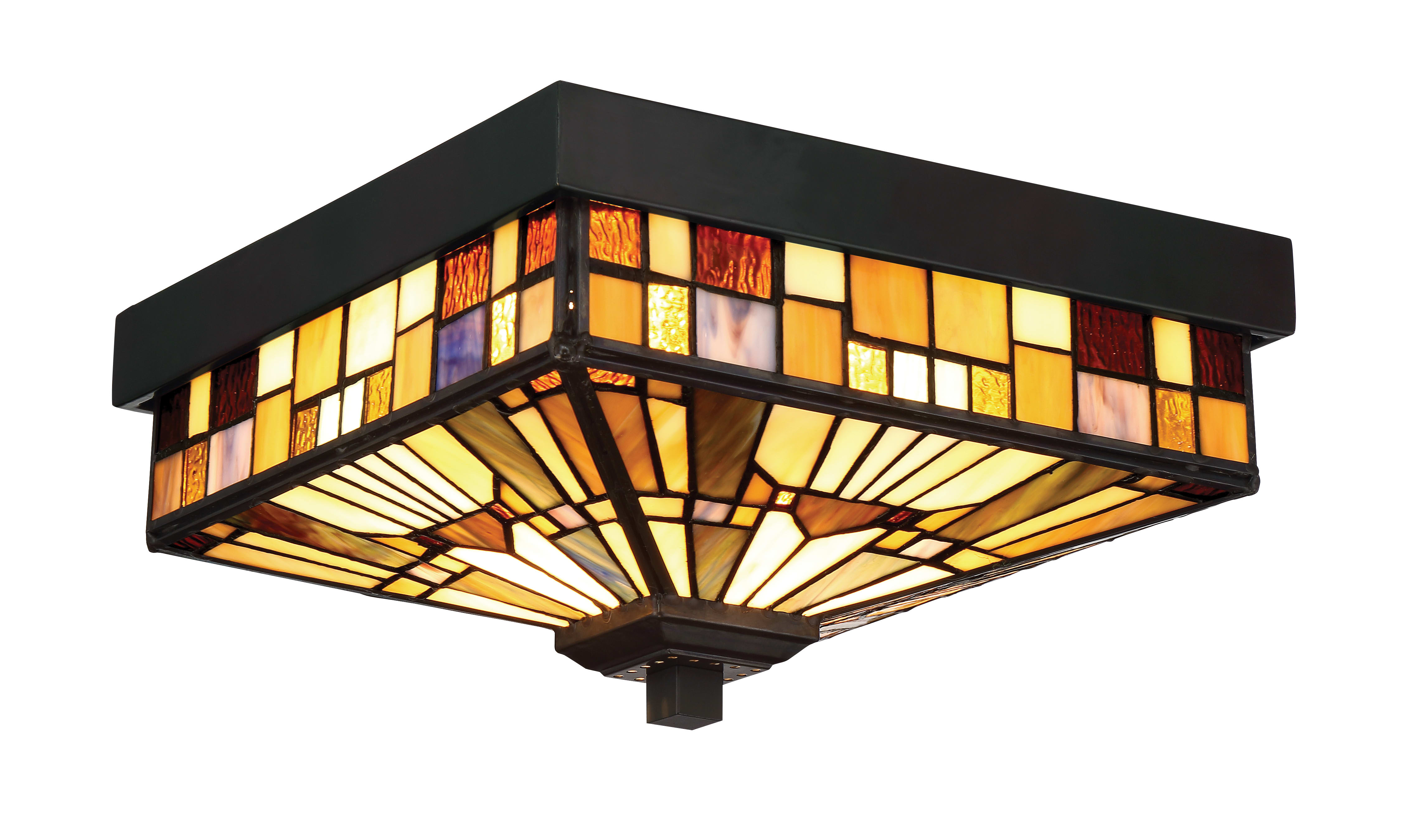 tiffany flush light fitting