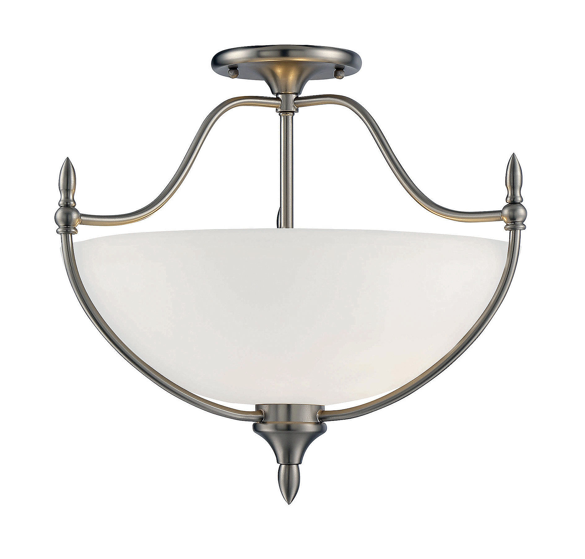 Savoy House 6 1005 3 Sn Satin Nickel Herndon 3 Light Semi Flush