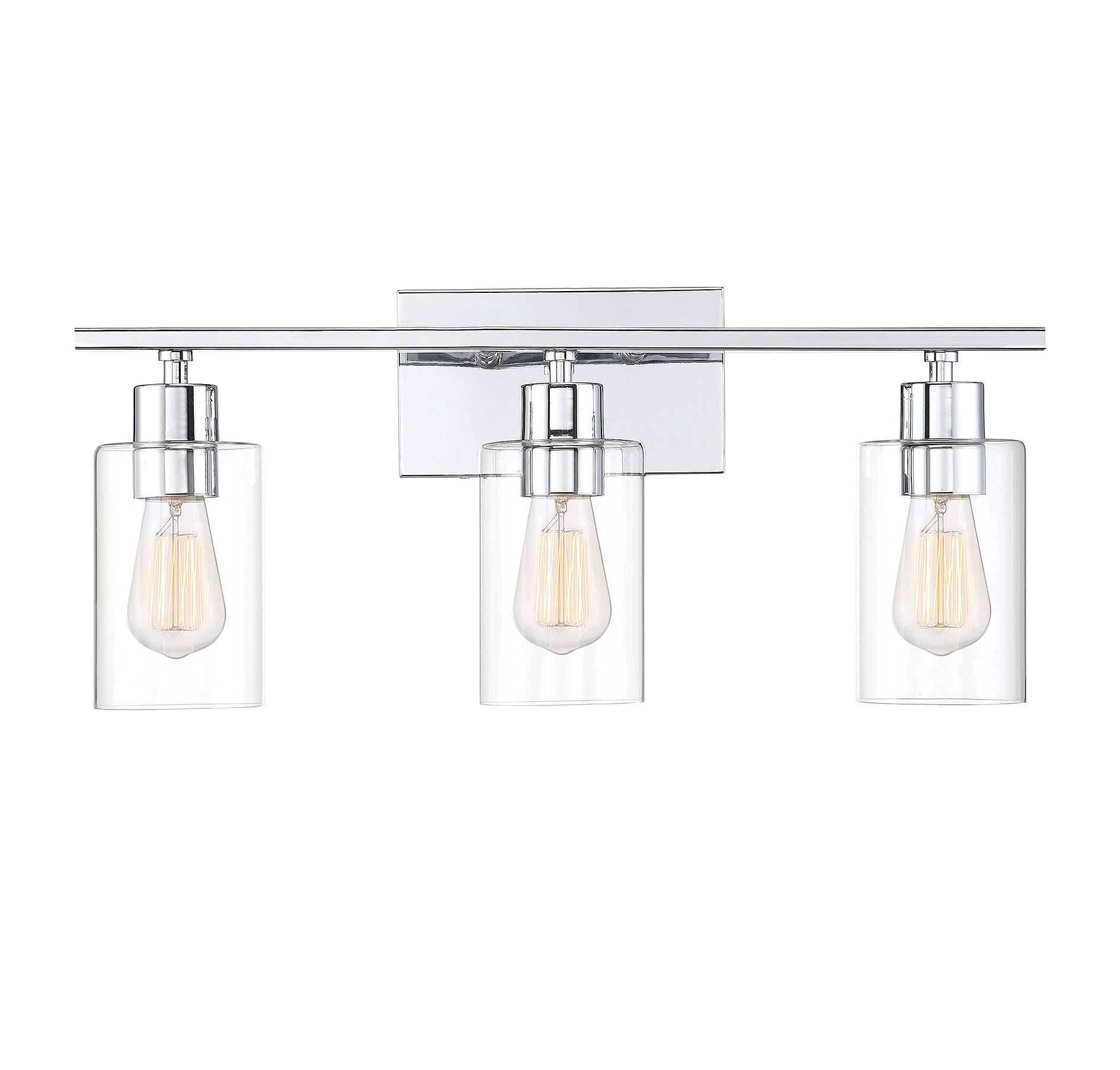 13.25 W x 9.75 H Savoy House 8-2149-2-11 Lambert 2-Light Bathroom Vanity Light in a Polished Crhome with Clear Glass 