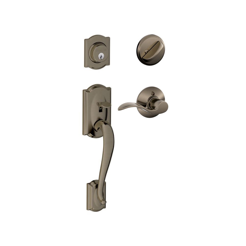 Camelot Single Cylinder Handleset and Accent Lever