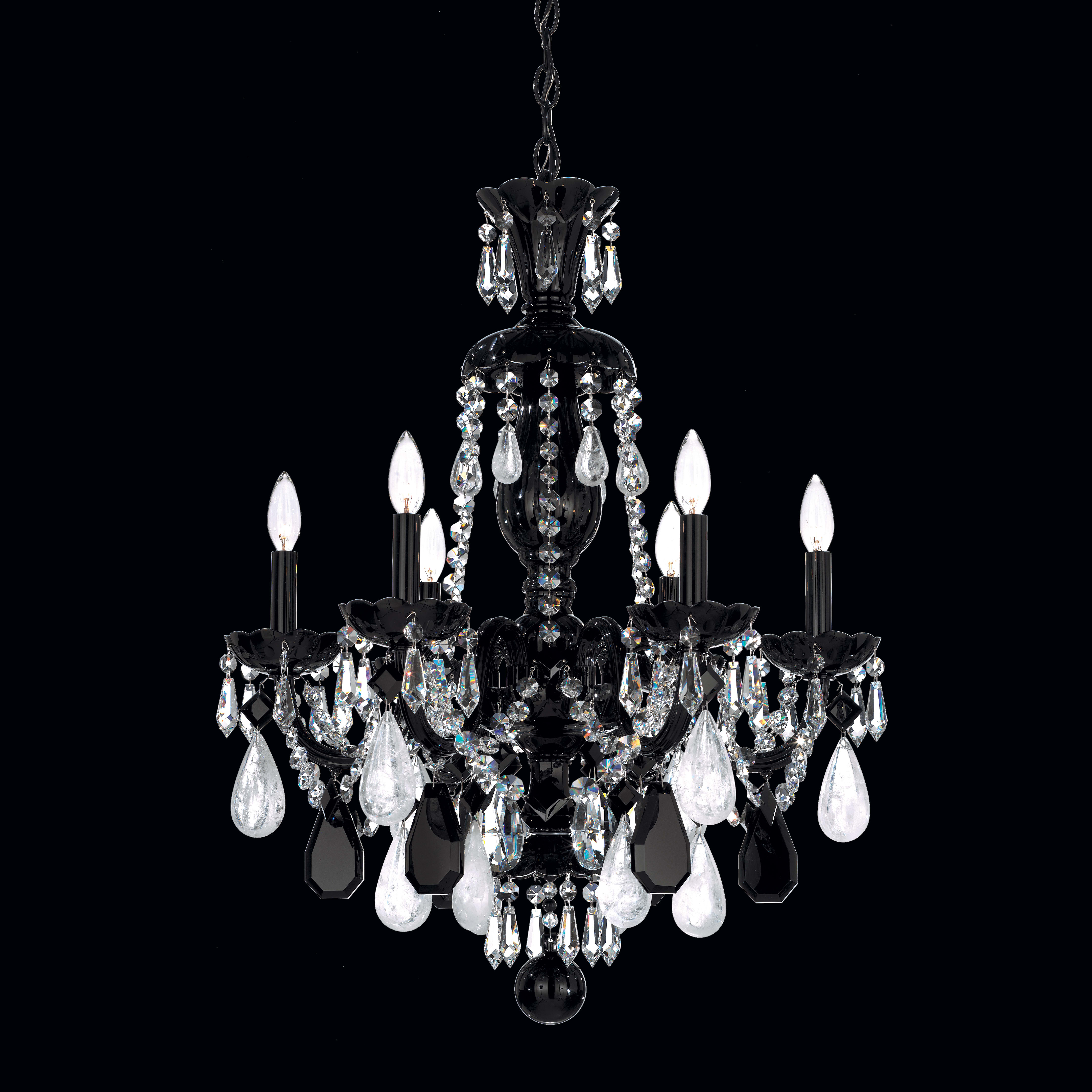 schonbek 6 light chandelier