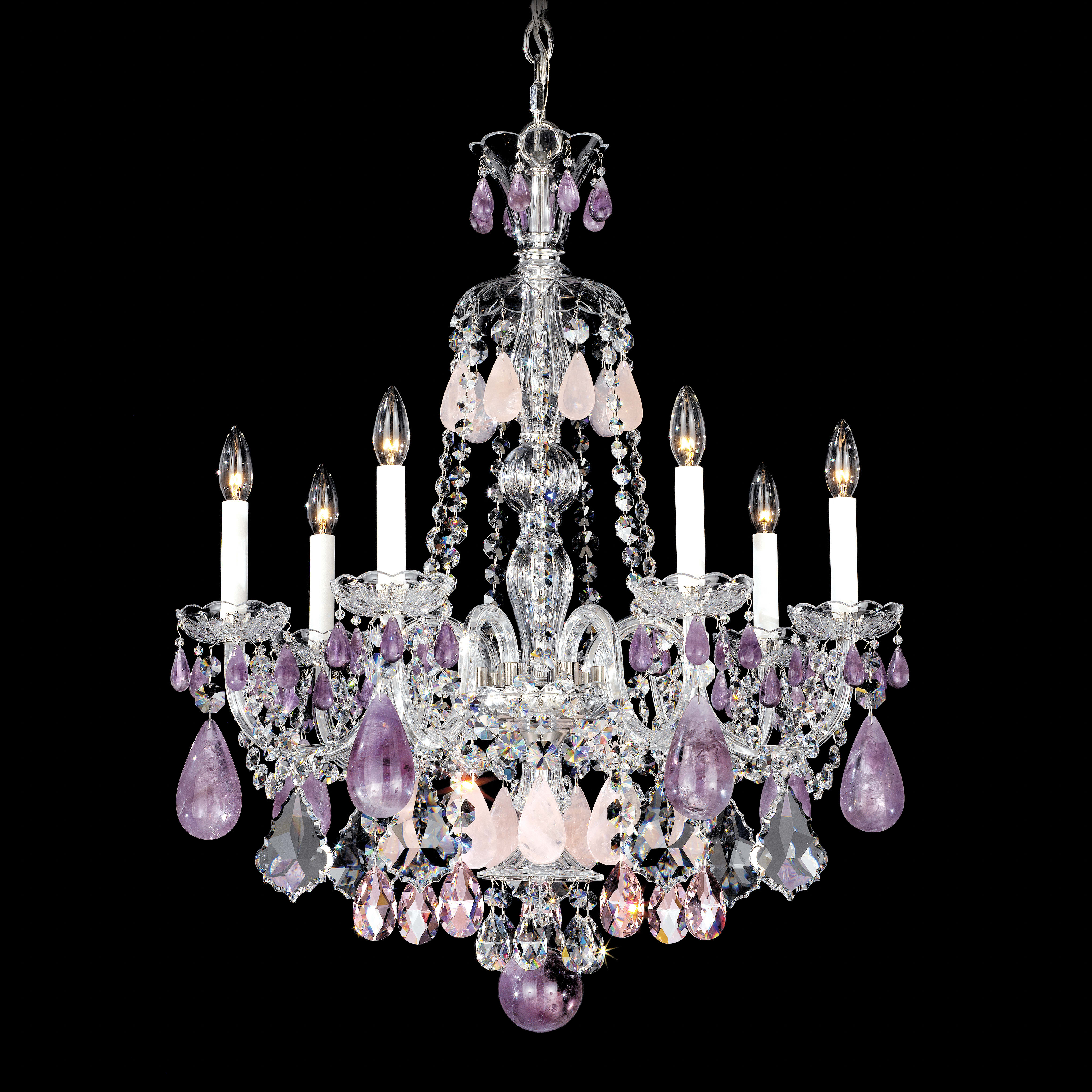 Schonbek 5536AM Polished Silver Hamilton 7 Light 24