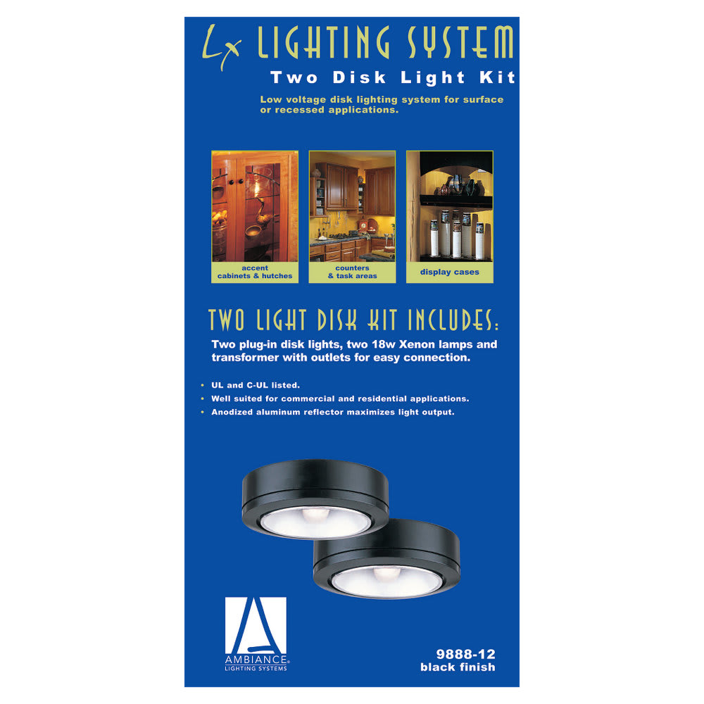 sea gull lighting ambiance lx under cabinet disk light fixture