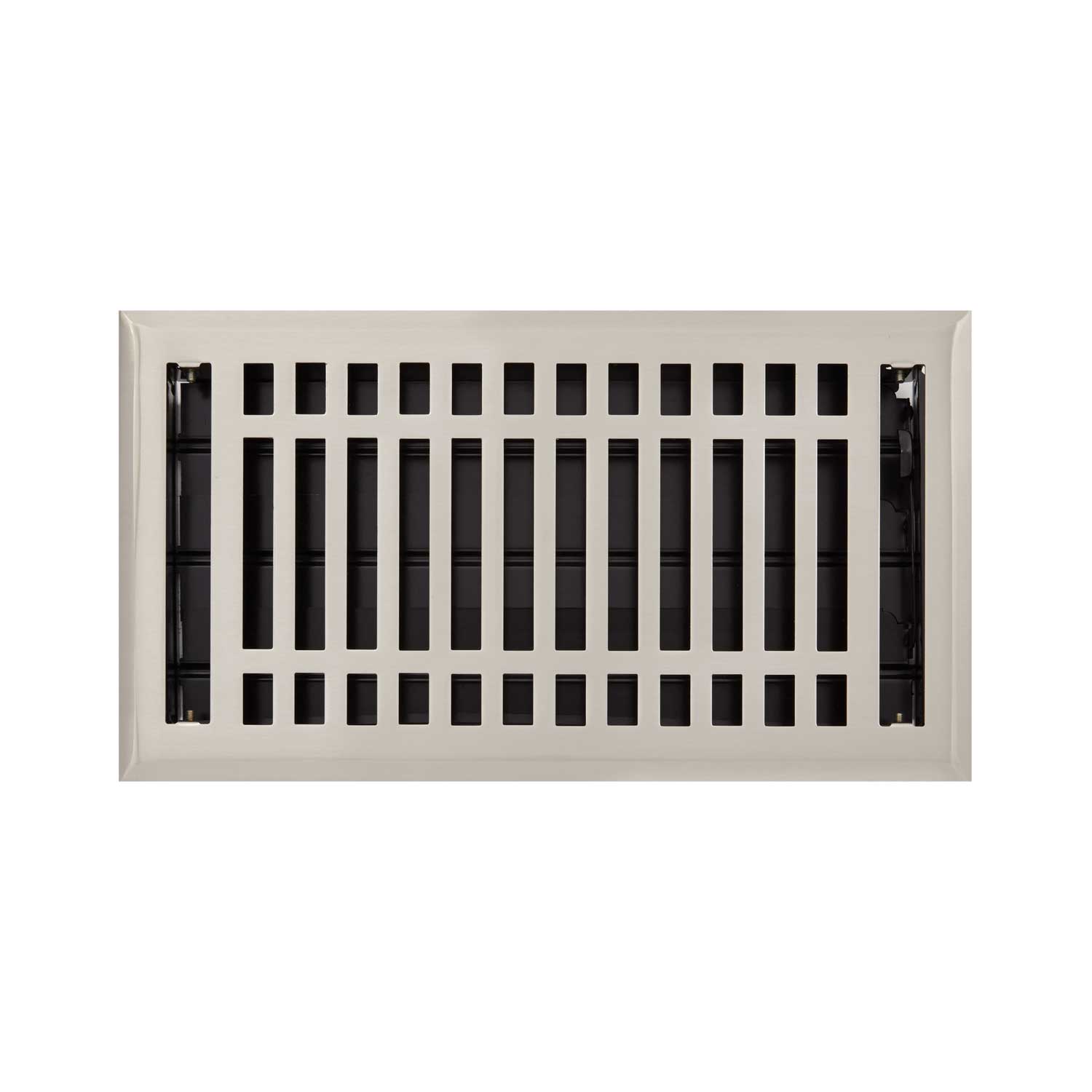 Signature Hardware 253764 Polished Brass Contemporary Steel Wall Register - 6  x 14 (7-1/4 x 15 Overall) - VentingDirect.com
