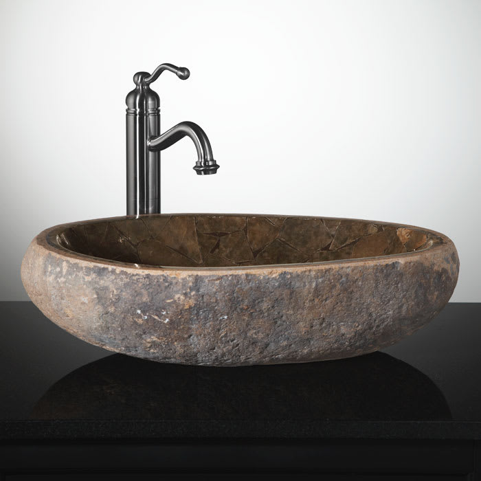 River Stone Vessel newest Sink