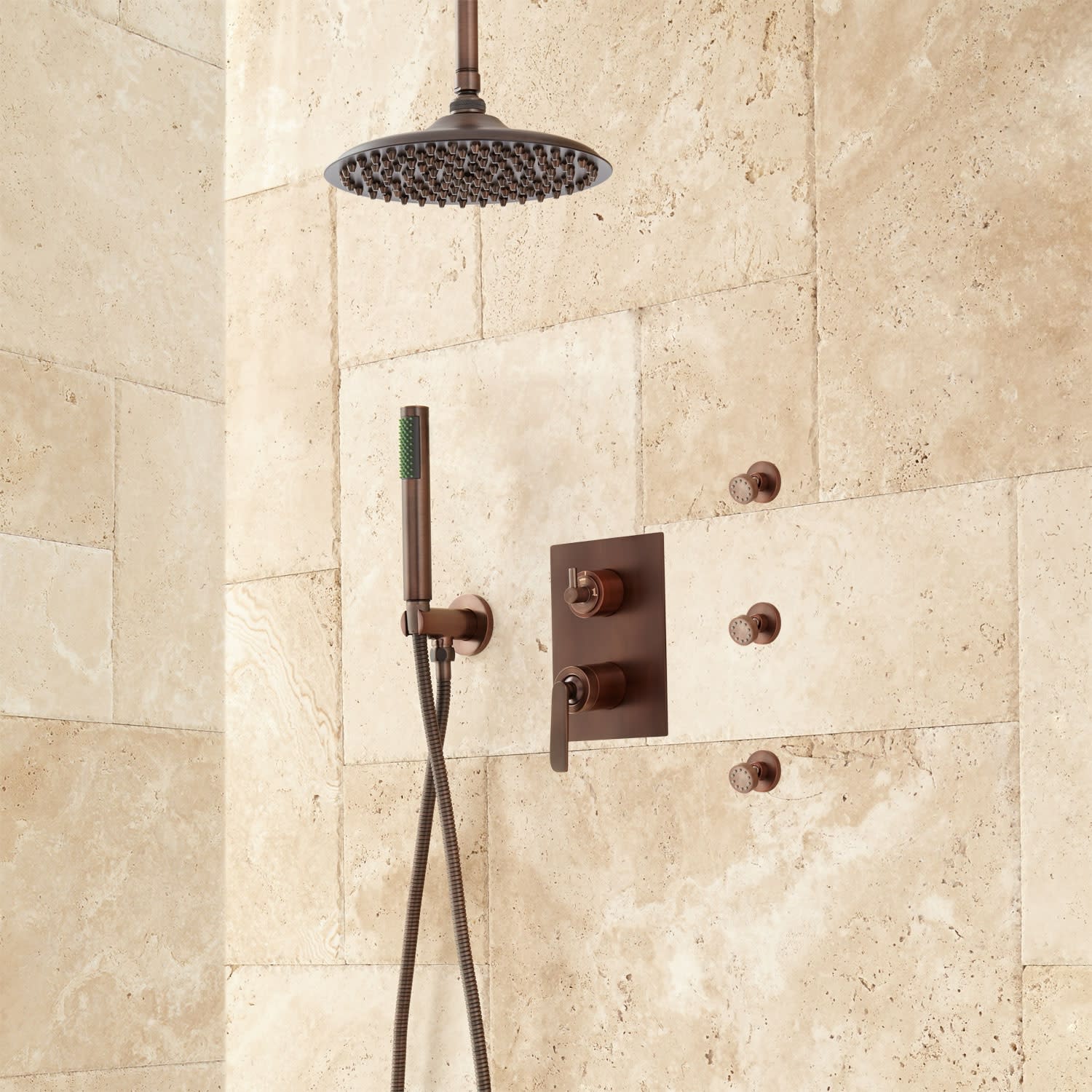 Oil rubbed deals bronze shower system