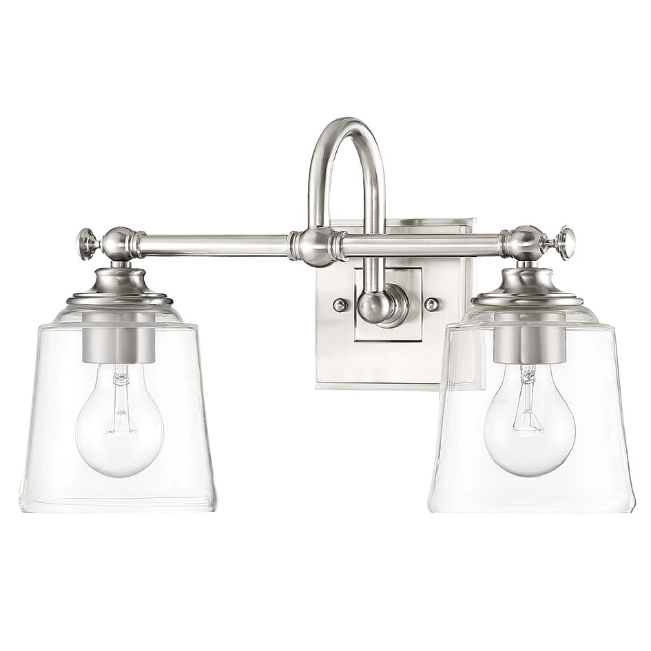 Antonia 2-Light Vanity Light - Clear Glass