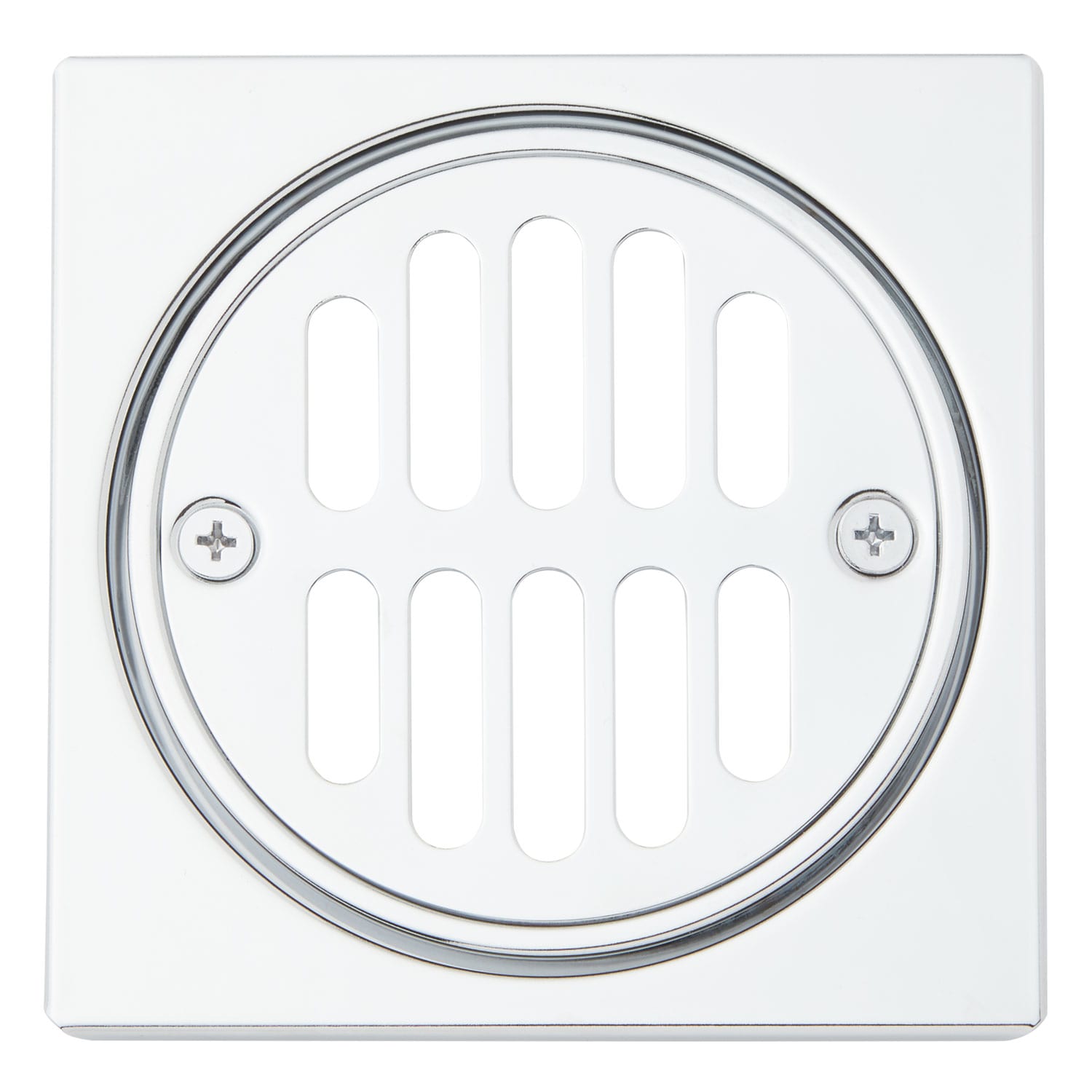 4-1/4 in. Tub and Shower Drain Cover for 3 in. Opening in Brushed Nickel