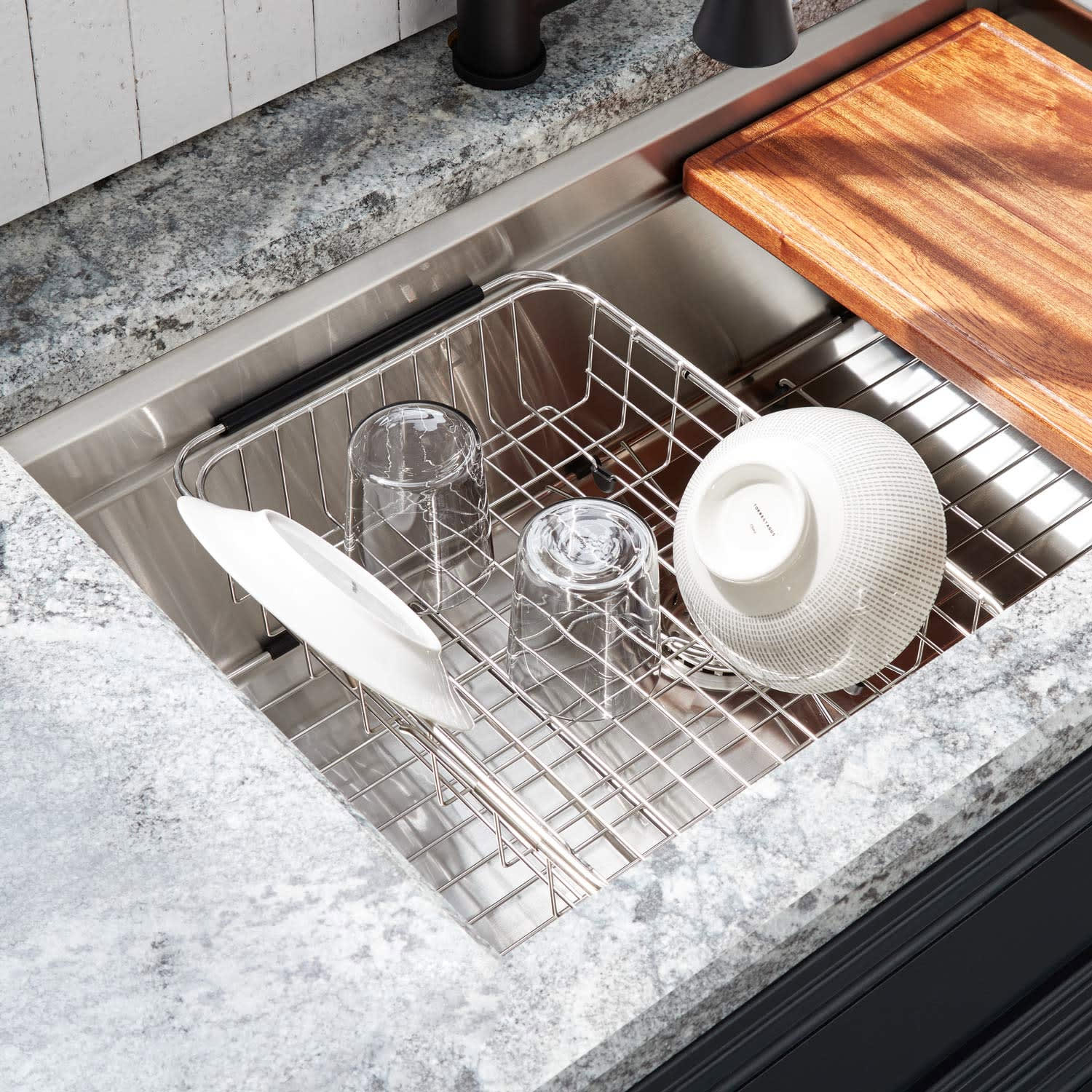 Signature Hardware 447777 Workspace Plastic Rinse Basket Stainless Steel Signature Hardware 447777 Workspace Plastic Rinse Basket Stainless Steel