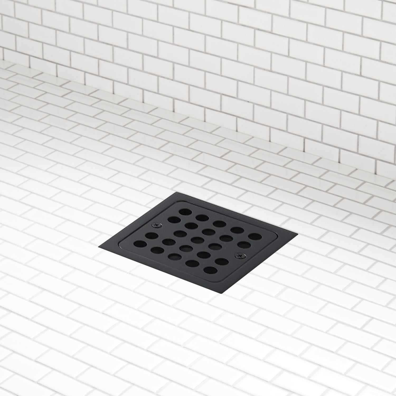 Modern Snap-In Shower Drain Strainer - Matte Black | Stainless Steel | Signature Hardware