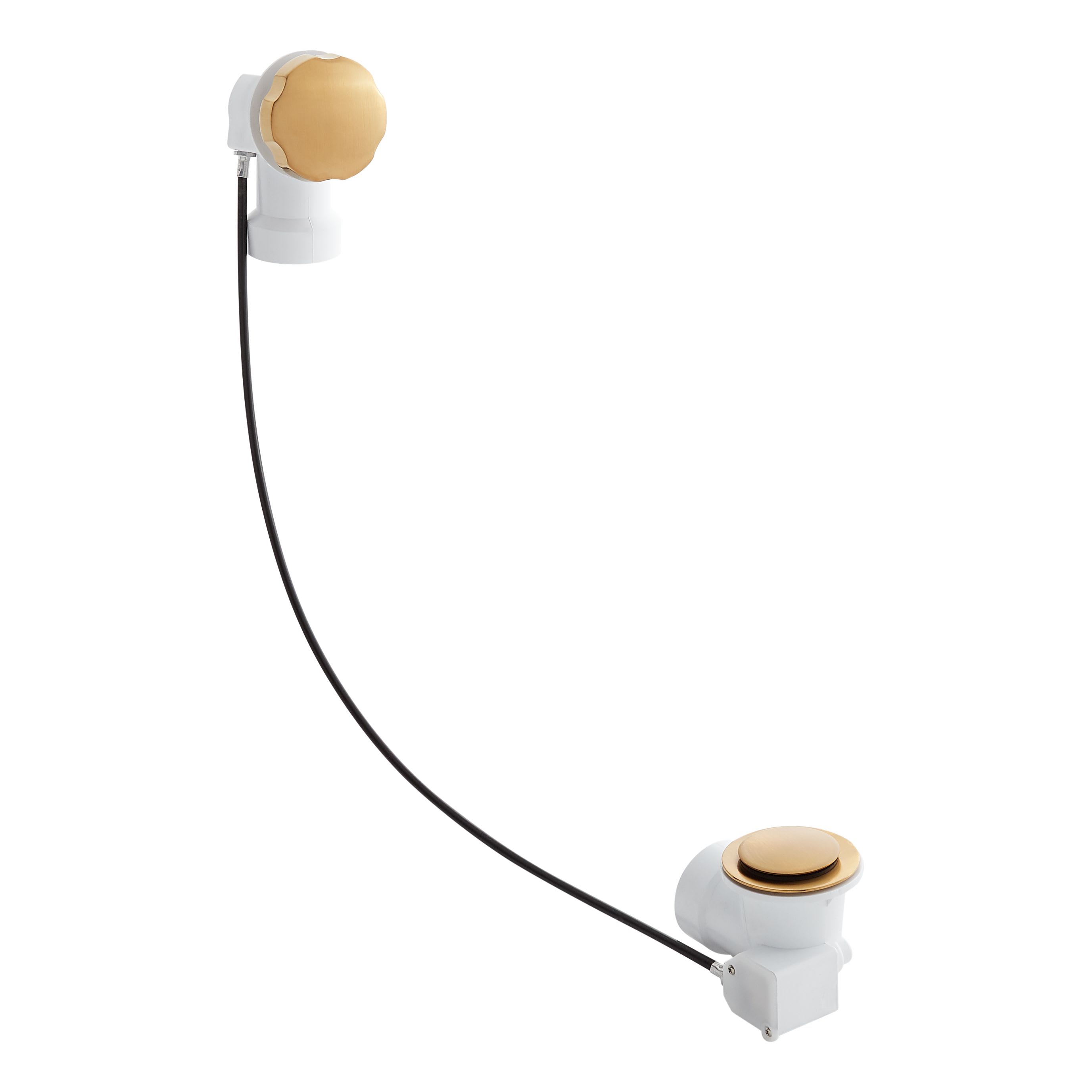 Signature Hardware SH644BG Brushed Gold PVC Cable Drain and