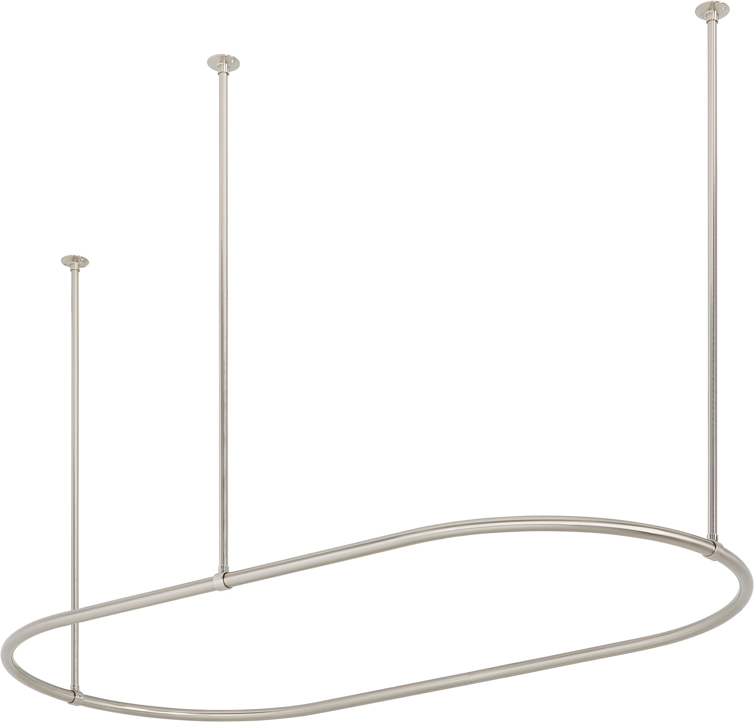Oval Ceiling Mounted Shower Curtain Rail | Shelly Lighting