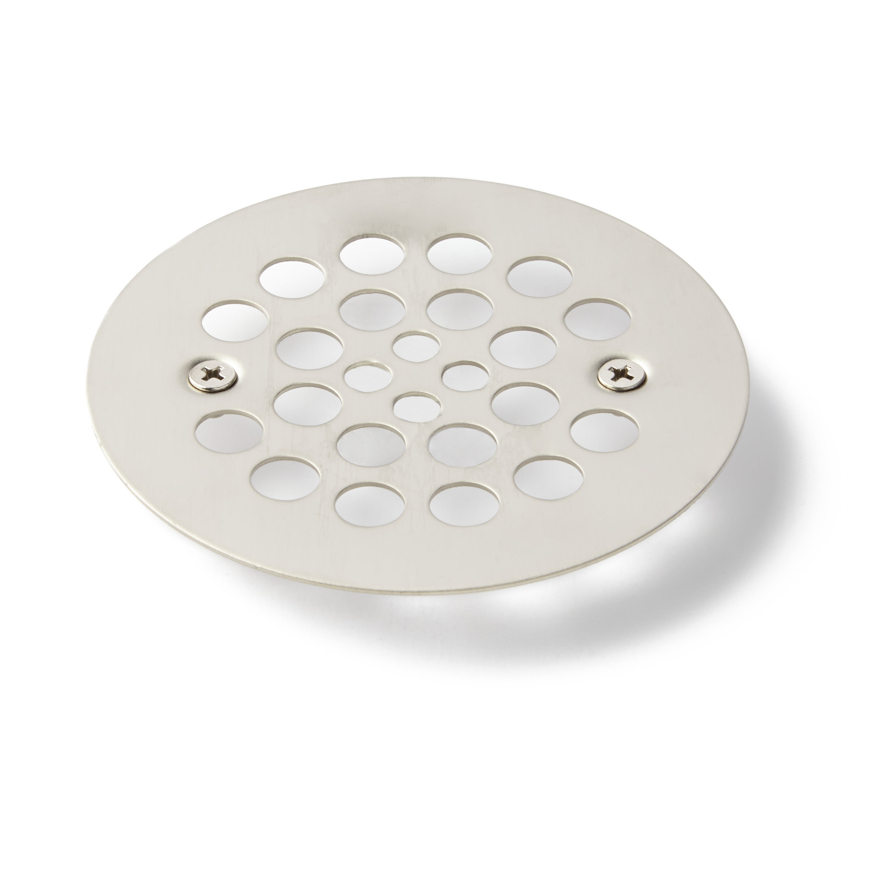 Round Grill Shower Drain Strainer Set - Brushed Nickel | Stainless Steel | Signature Hardware