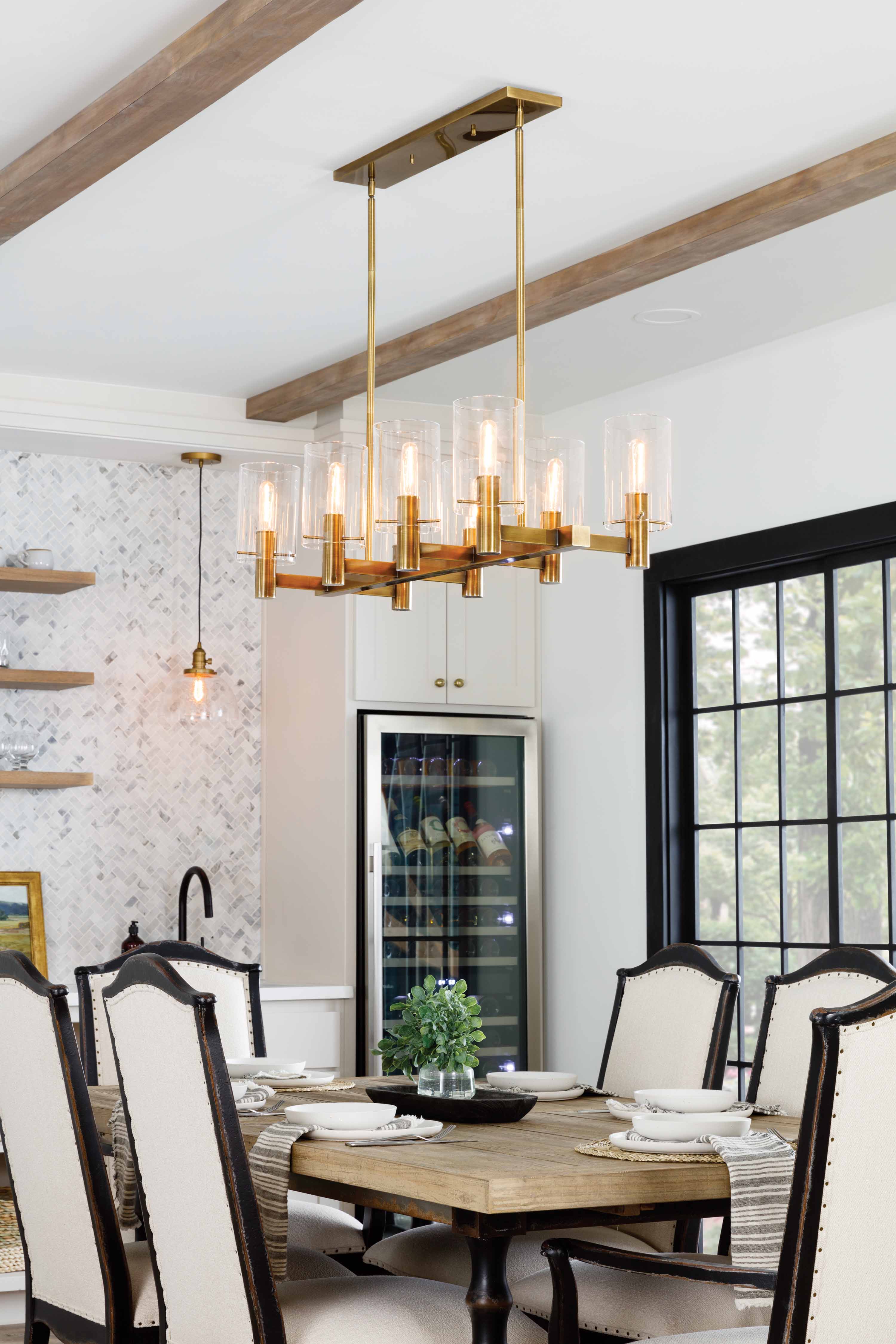 Signature Hardware 453849 Aged Brass Andreo 8 Light 40