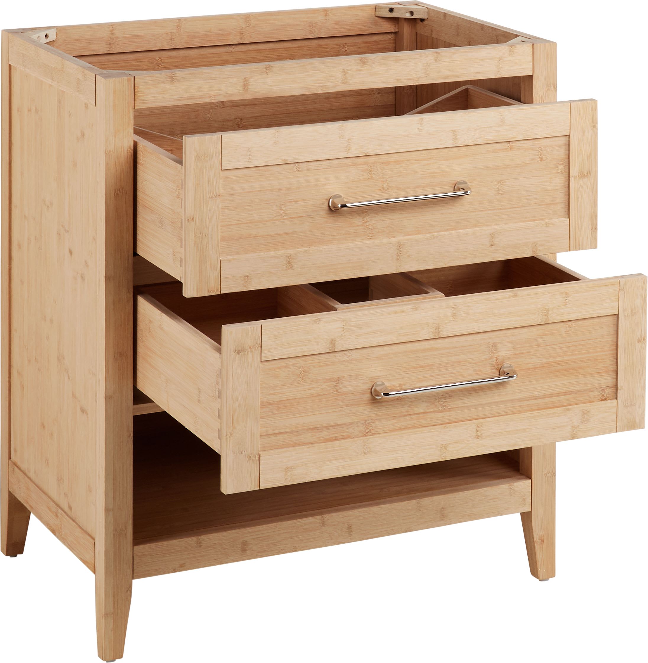 Signature Hardware 475062 Natural Bamboo / Arctic White