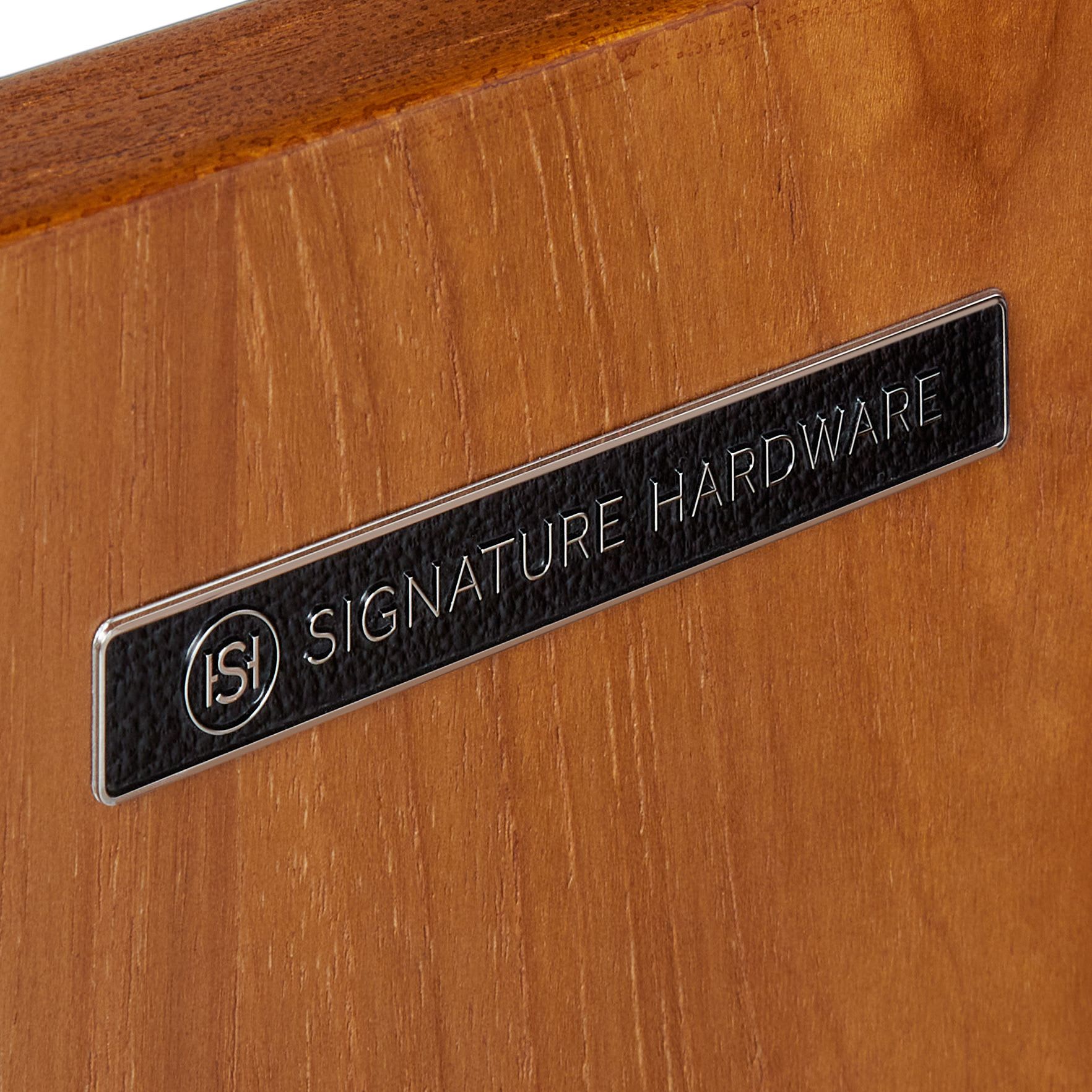 Signature Hardware 478895 Teak / Arctic White Novak 36