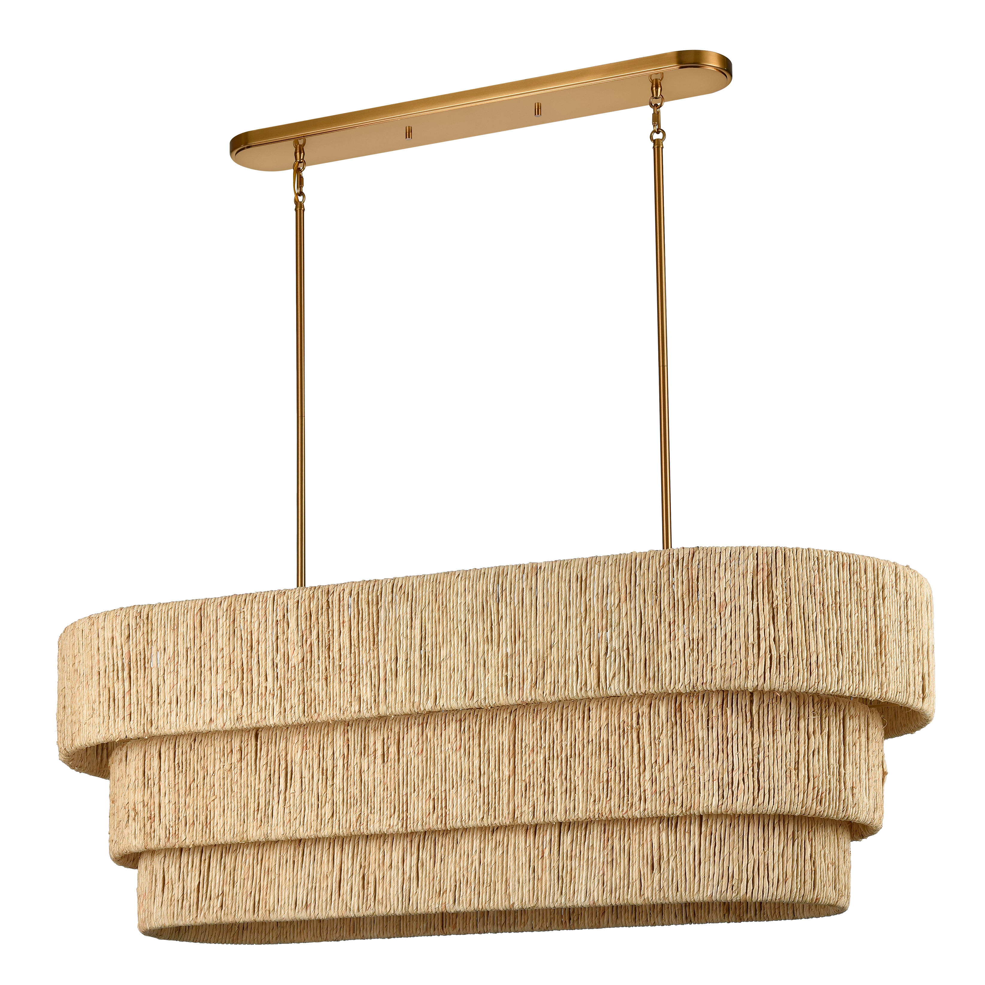 Signature Hardware 484479 Brushed Nickel Caviana 5 Light 20