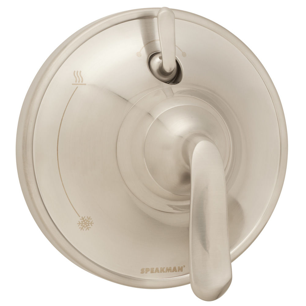 Brushed Nickel Speakman Company Speakman SM-7430-P-BN Caspian Anystream Shower Head with Diverter Valve and Tub Spout Shower Combo 