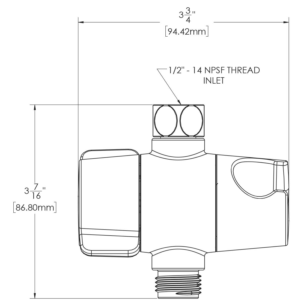 Rough Plumbing Faucet Parts Speakman Vs 118 Shower Diverter
