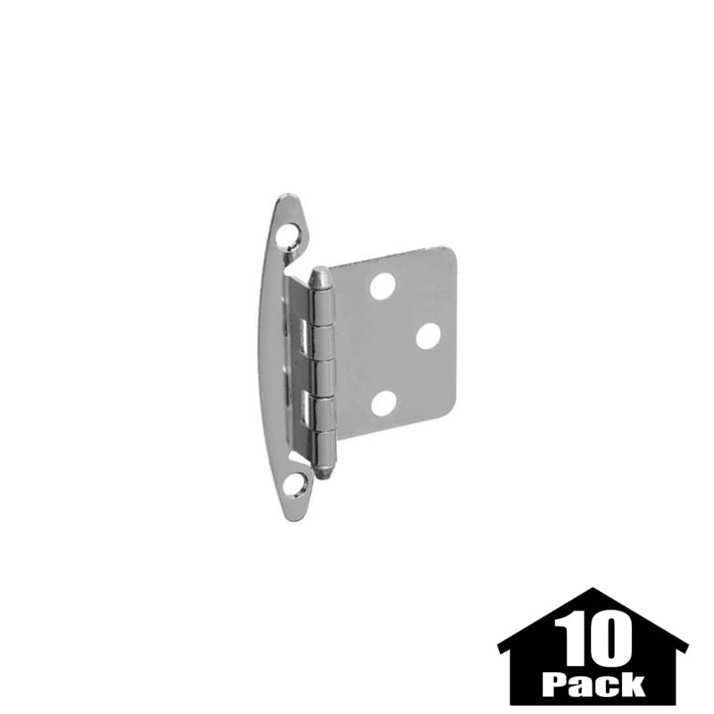 Stanley Home Designs BB8196WHT-10PACK White 2.75 Inch Flush Non ...  Stanley Home Designs BB8196WHT-10PACK White 2.75 Inch Flush Non-Spring  Cabinet Hinge - 10 Pack - PullsDirect.com