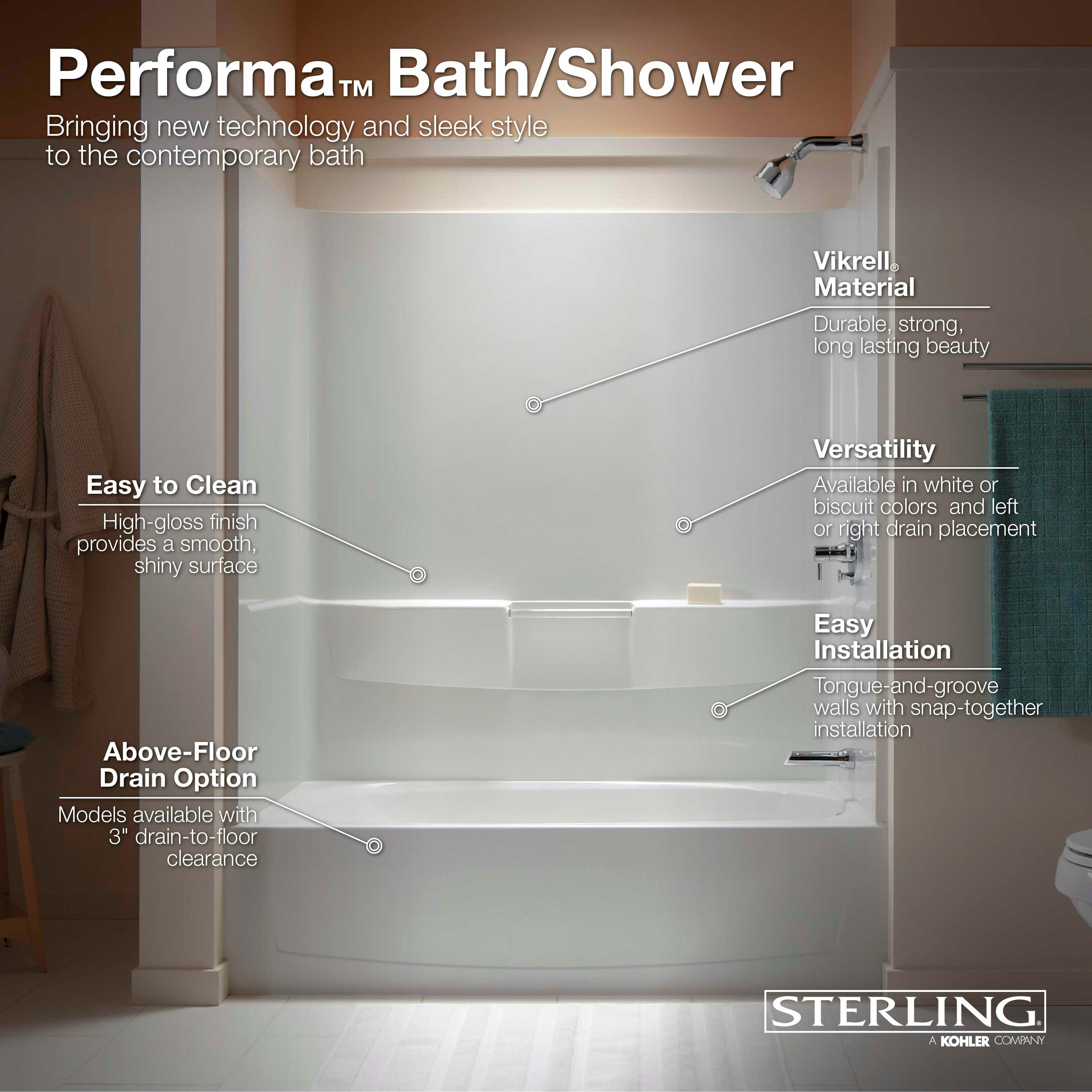 Sterling 71040112-0 White Performa 60