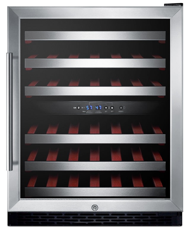 under counter 24 inch wine cooler