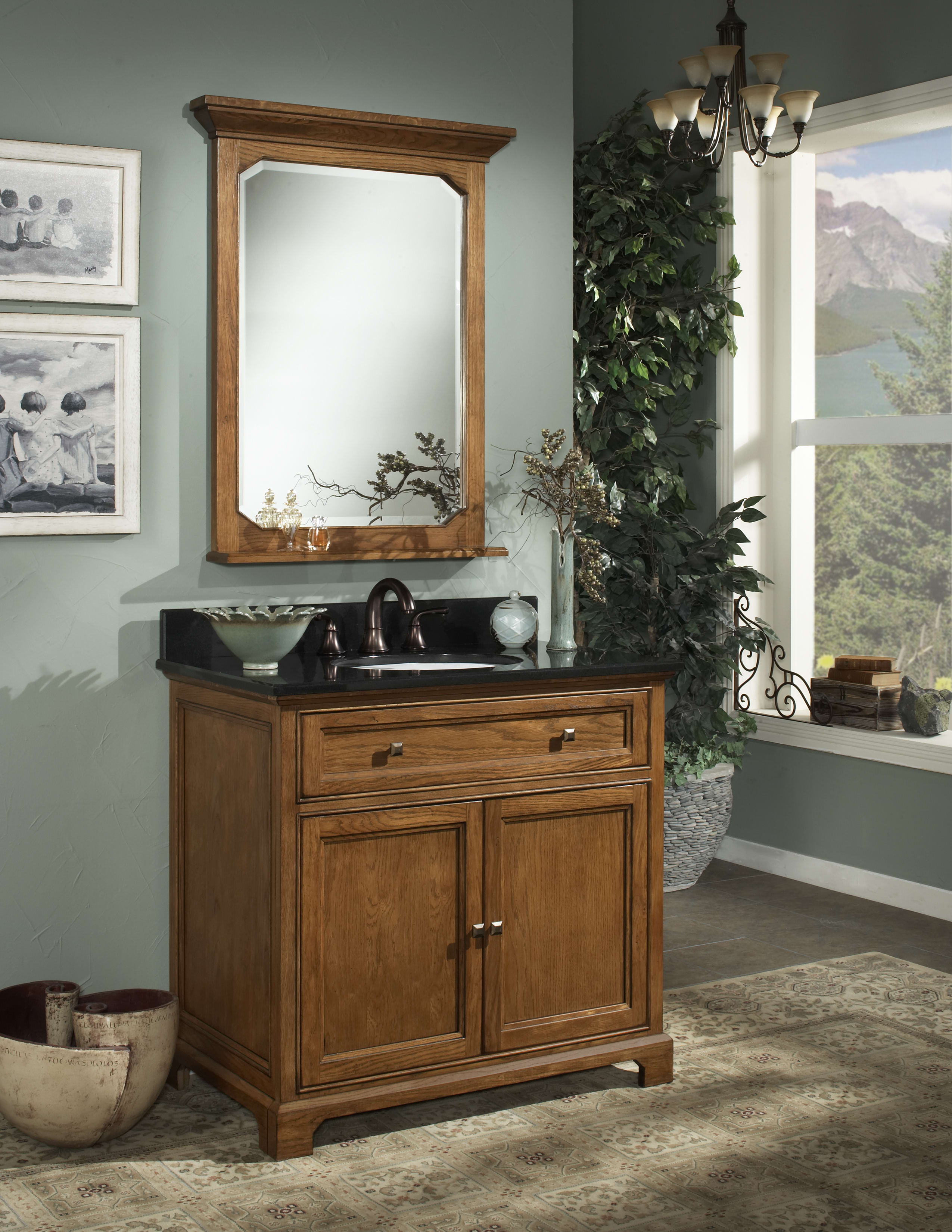 Sunny Wood Cm4821d Mildly Distressed 48 Wood Vanity Cabinet From The Carmel Collection Faucetdirect Com