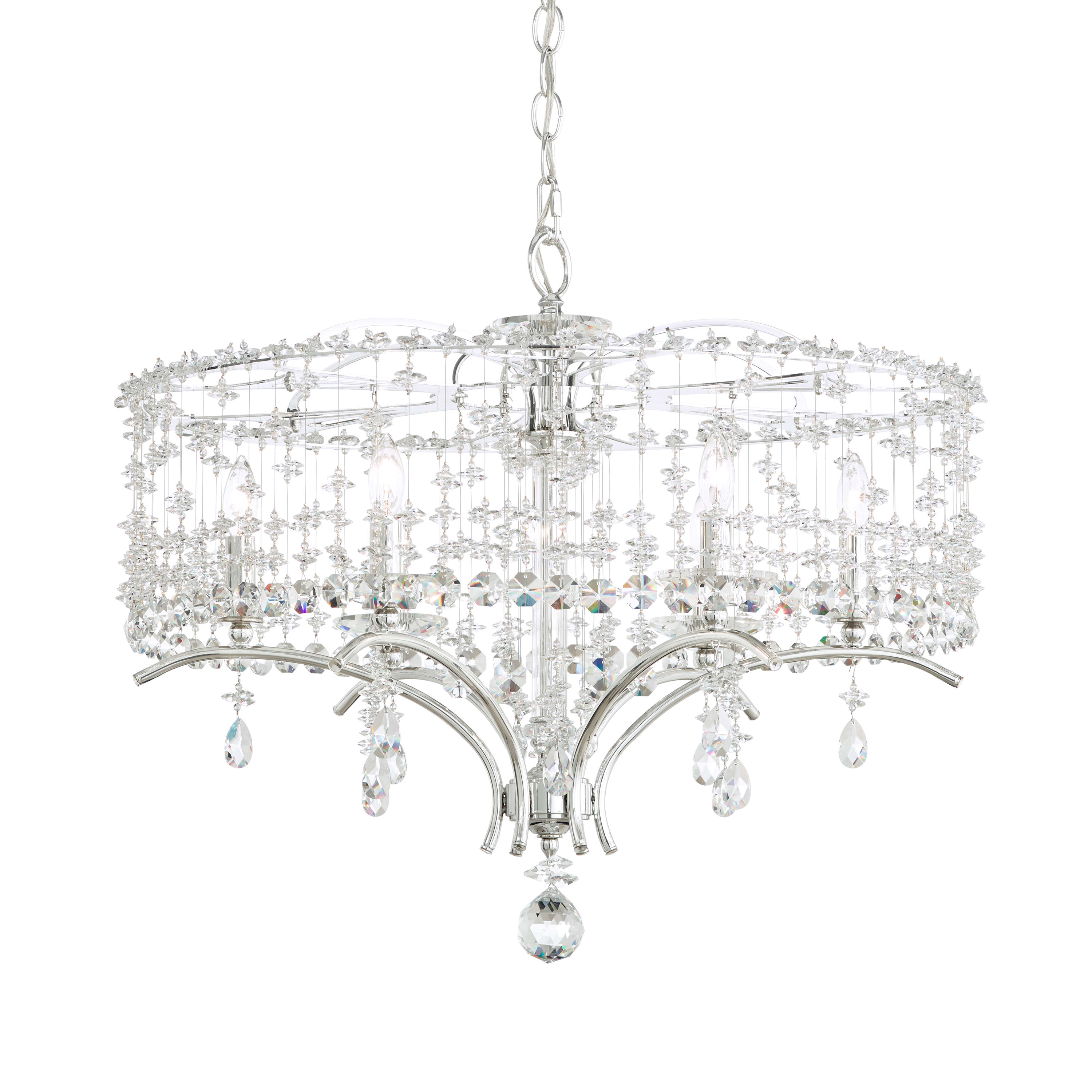 Swarovski Tc1024n 211a Gold Bella Rose 6 Light 24 Wide Crystal Chandelier With Swarovski Spectra Crystal Lightingdirect Com