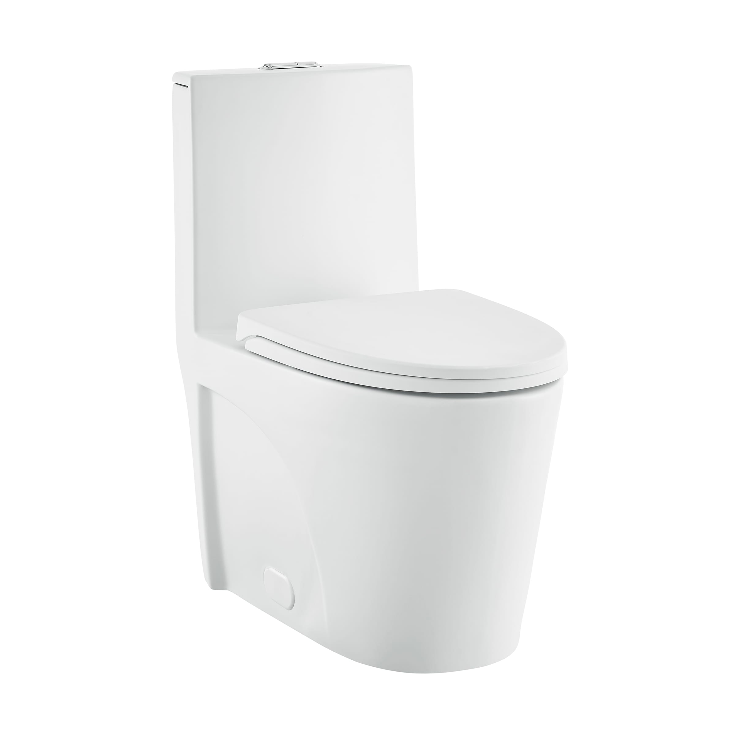 Sublime 1-piece 1.1/1.6 GPF Dual Flush Elongated Toilet in Matte Black,  Seat Included