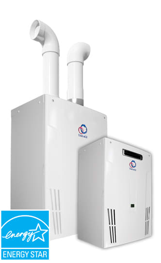 Takagi TH2DVLP White Energy Star Direct Vent Tankless Water Heater -  FaucetDirect.com