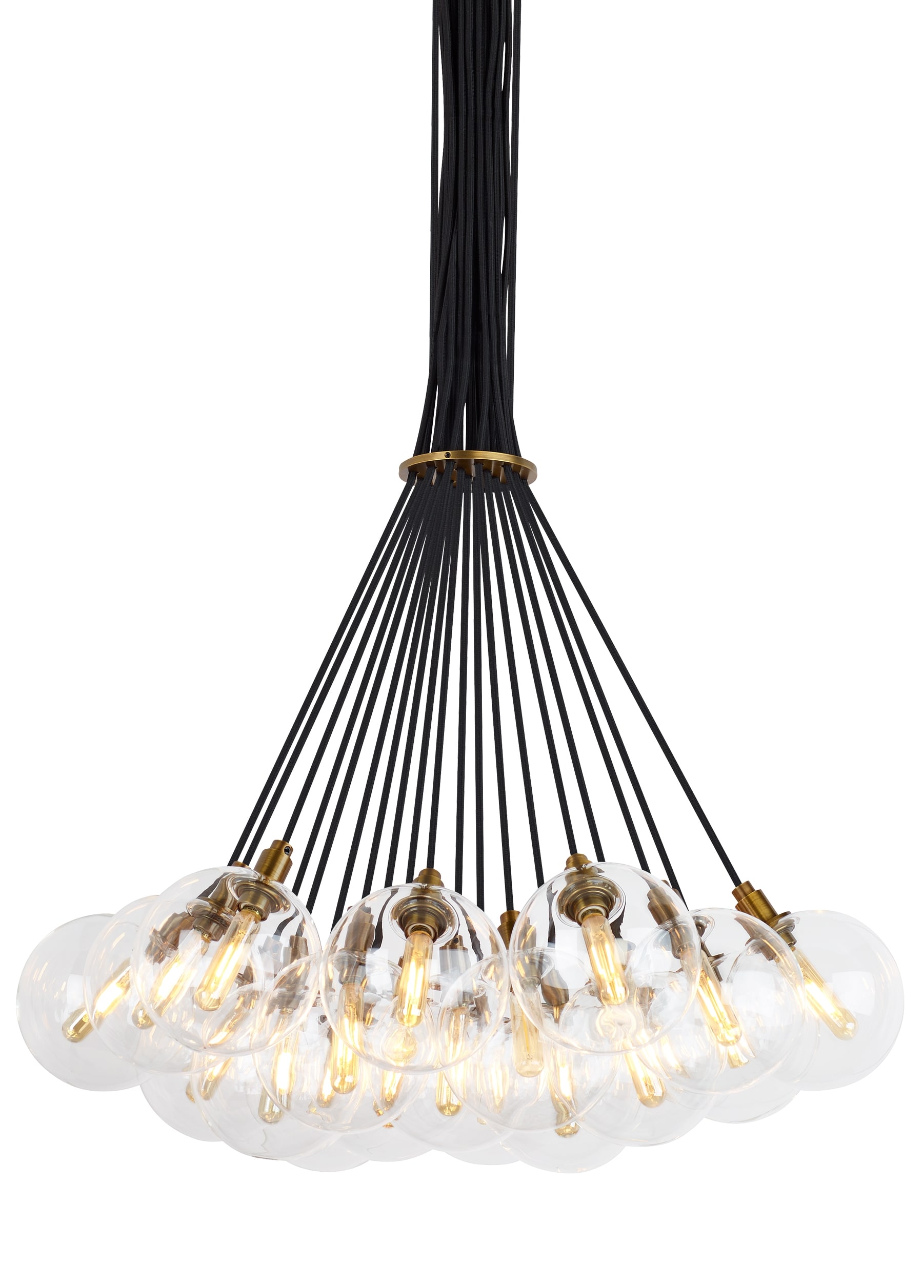 Tech Lighting 700gmbmp19cr Led922 Aged Brass 2200k Gambit 19 Light Tech Lighting 700gmbmp19cr Led922 Aged Brass 2200k Gambit 19 Light 22 5 16 Wide Led Globe Chandelier With Glass Shades Lightingshowplace Com